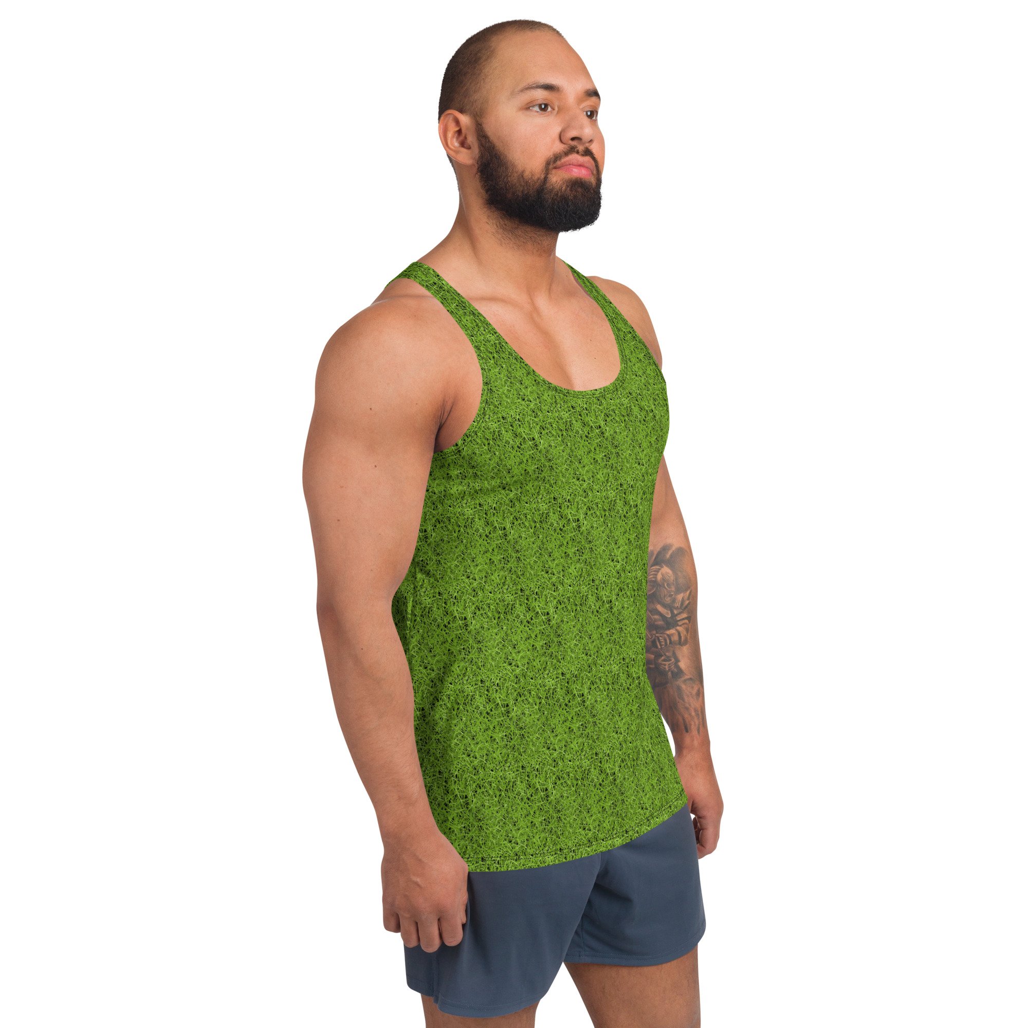 Unisex-tank-top-workout-halloween-costume-grass-football-soccer-sports-party-field-referee-theme