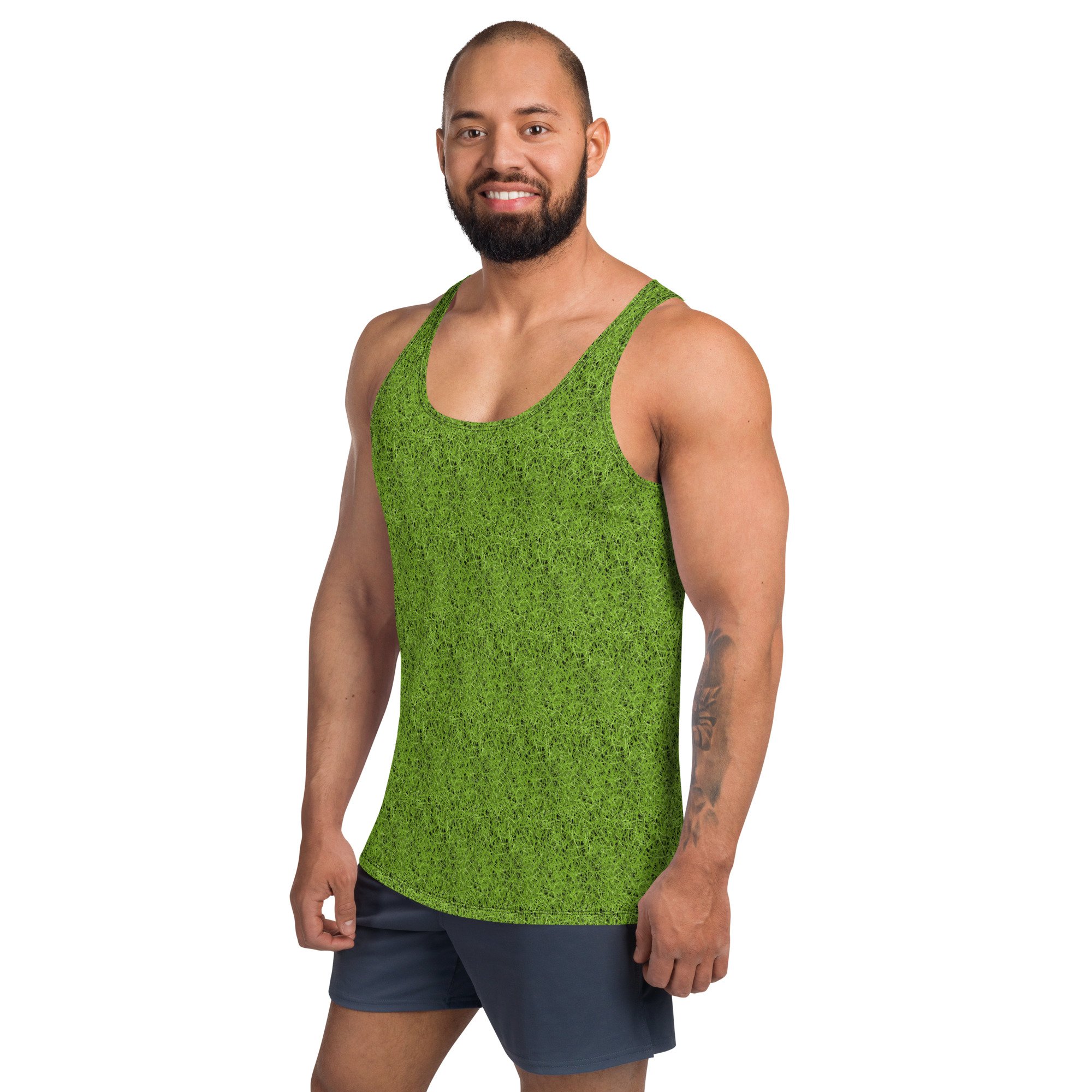 Unisex-tank-top-workout-halloween-costume-grass-football-soccer-sports-party-field-referee-theme