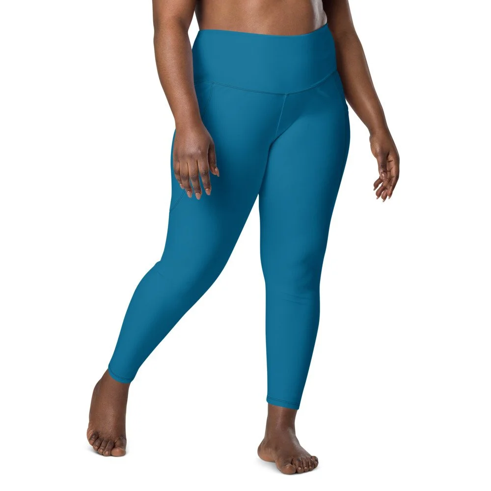Leggings-yoga-workout-gym-pockets-mix-match-costume-party-halloween-spooky-cerulean-blue