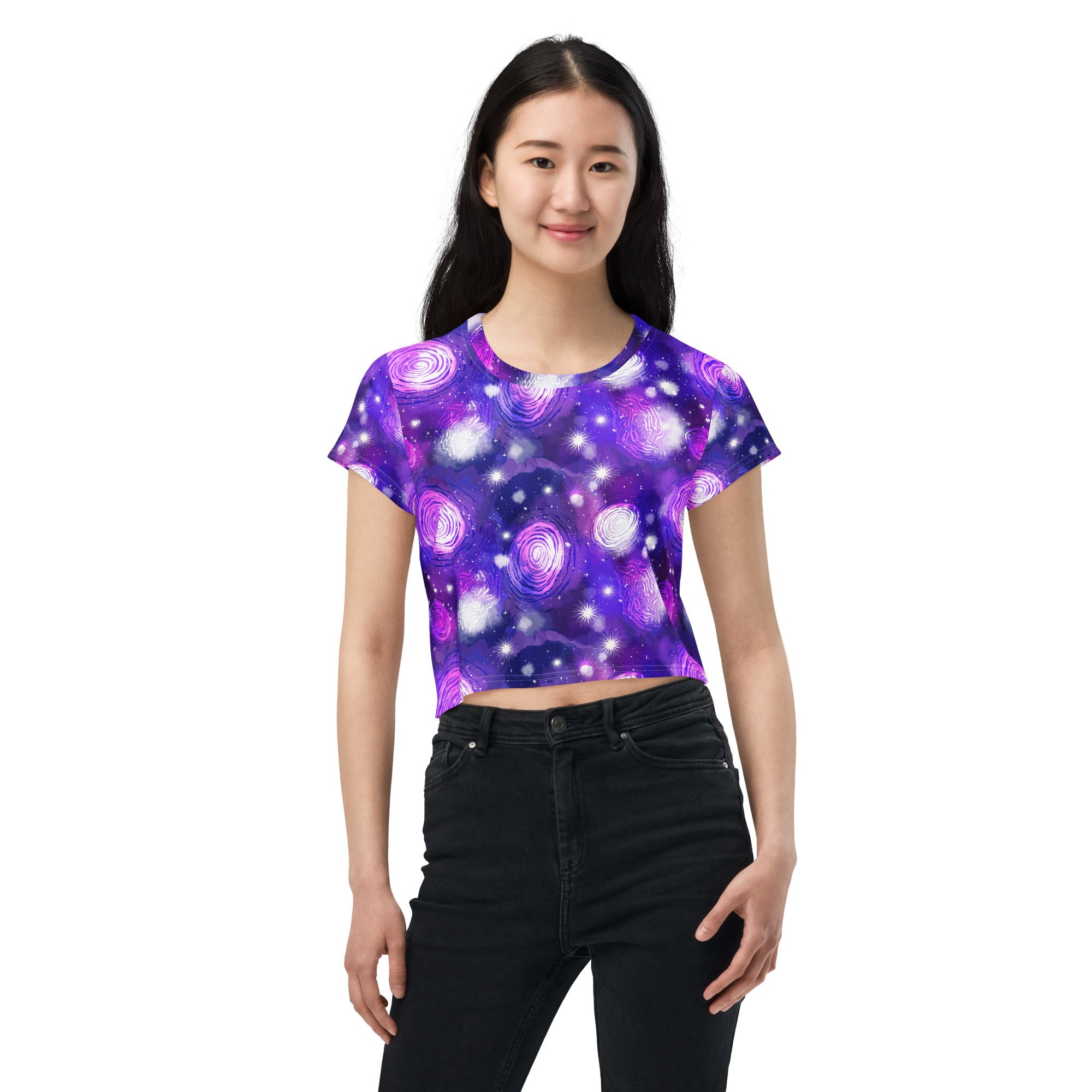 Crop-tee-shirt-activewear-mix-match-costume-outer-space-galaxy-astrounat-astrology-astromony-party