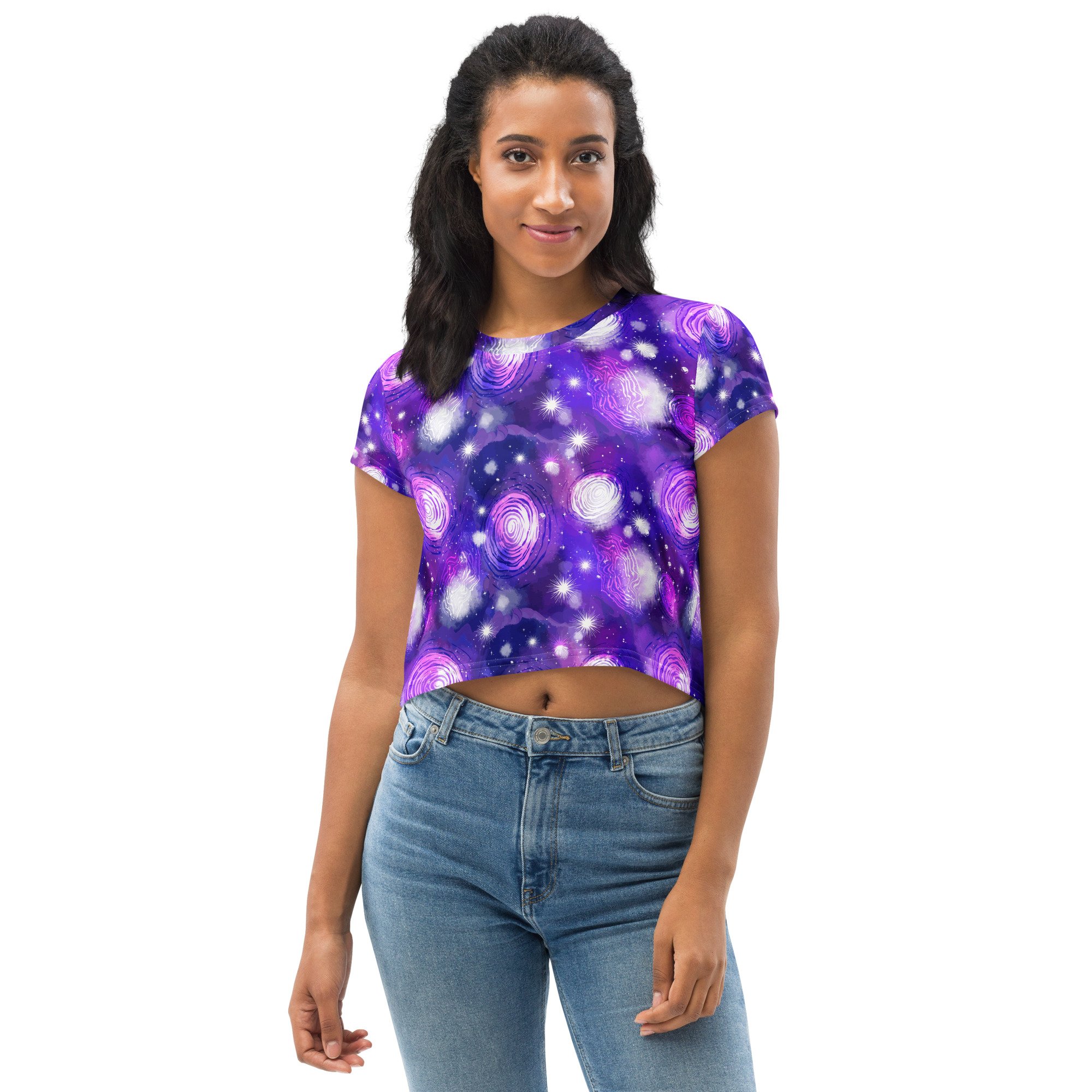 Crop-tee-shirt-activewear-mix-match-costume-outer-space-galaxy-astrounat-astrology-astromony-party