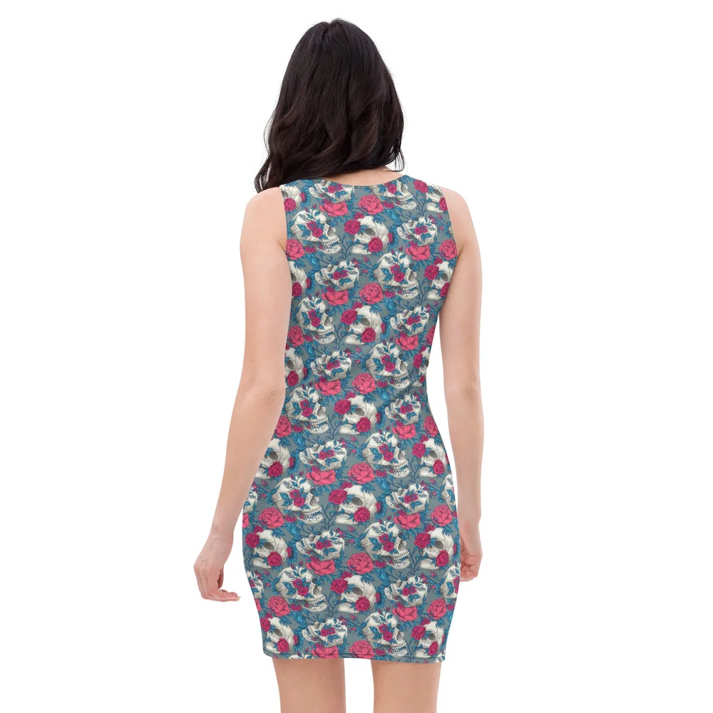 Women White Evil Eye Print Strappy Midi Dress main image 0