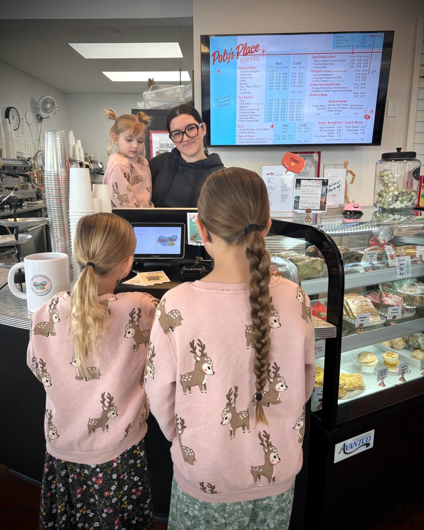 Too busy to make treats for your kiddos? Bring them to Poly&rsquo;s! We have a great selection of house-made goodies. And while you&rsquo;re in, don&rsquo;t forget to grab up some gift cards. 💌💌💌They make great stocking stuffers! ✨🎄