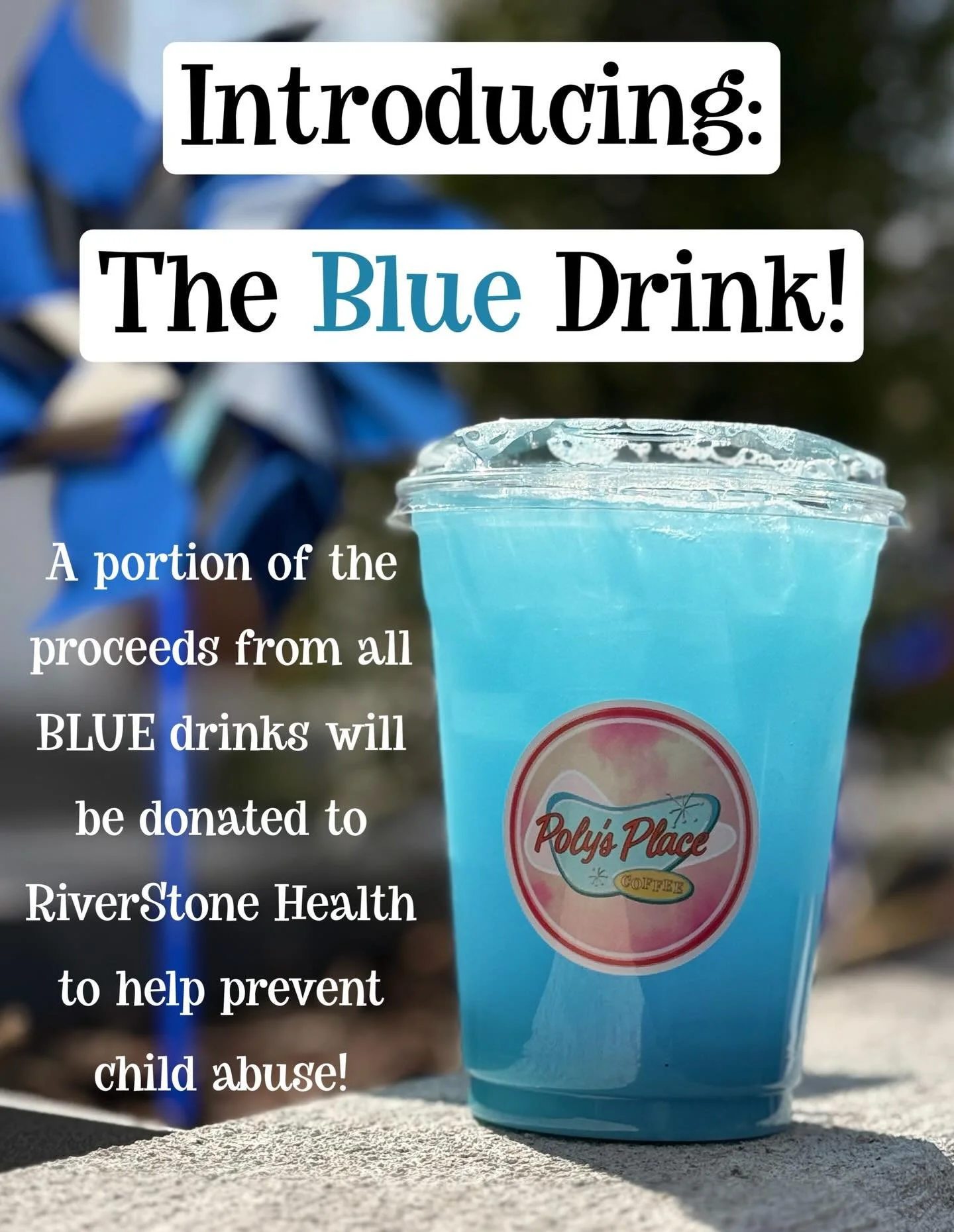 April is Child Abuse Prevention Month. Together with partners across Yellowstone County, RiverStone Health is supporting and strengthening families through awareness, education and resources.

Order a refreshing blue energy drink and support a good c