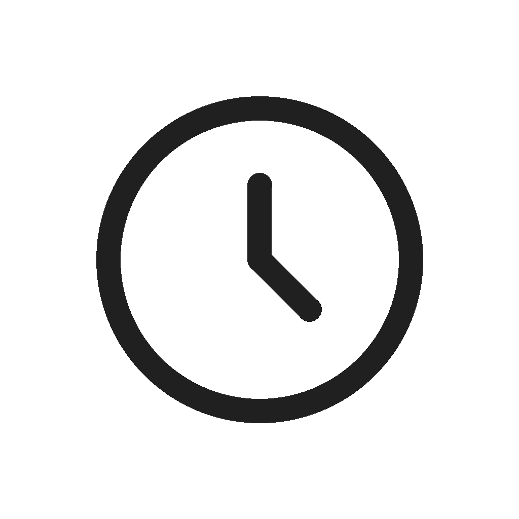 Clock showing 3:00.