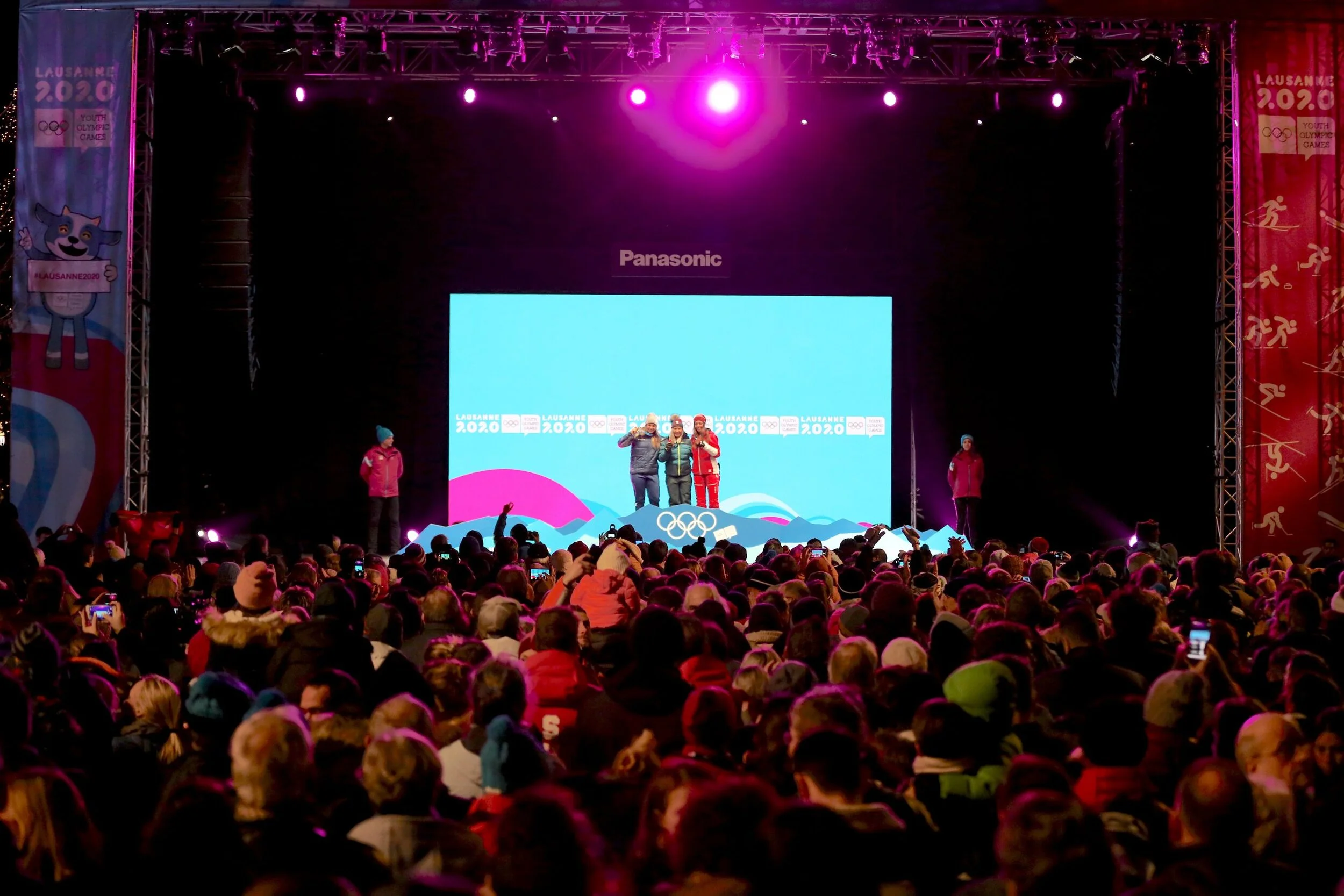 The Medals Plaza breathes life into Lausanne night scene