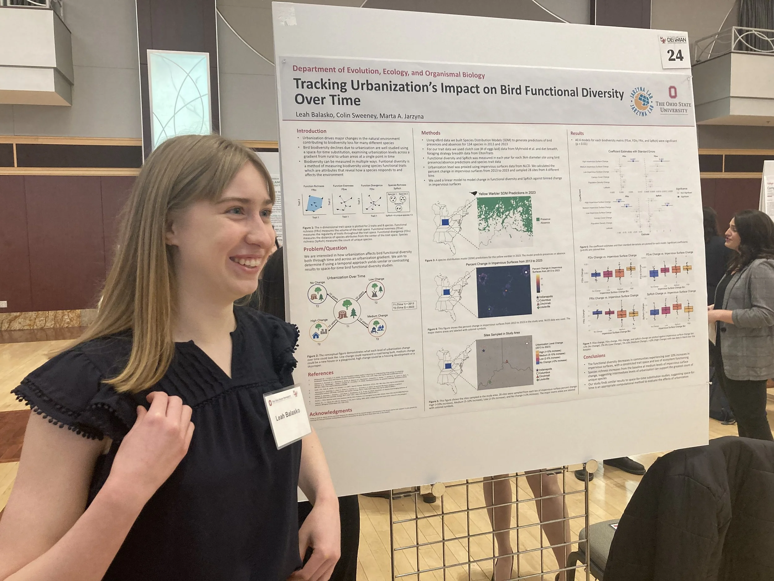 Leah presents at OSU's Denman Undergraduate Research Forum