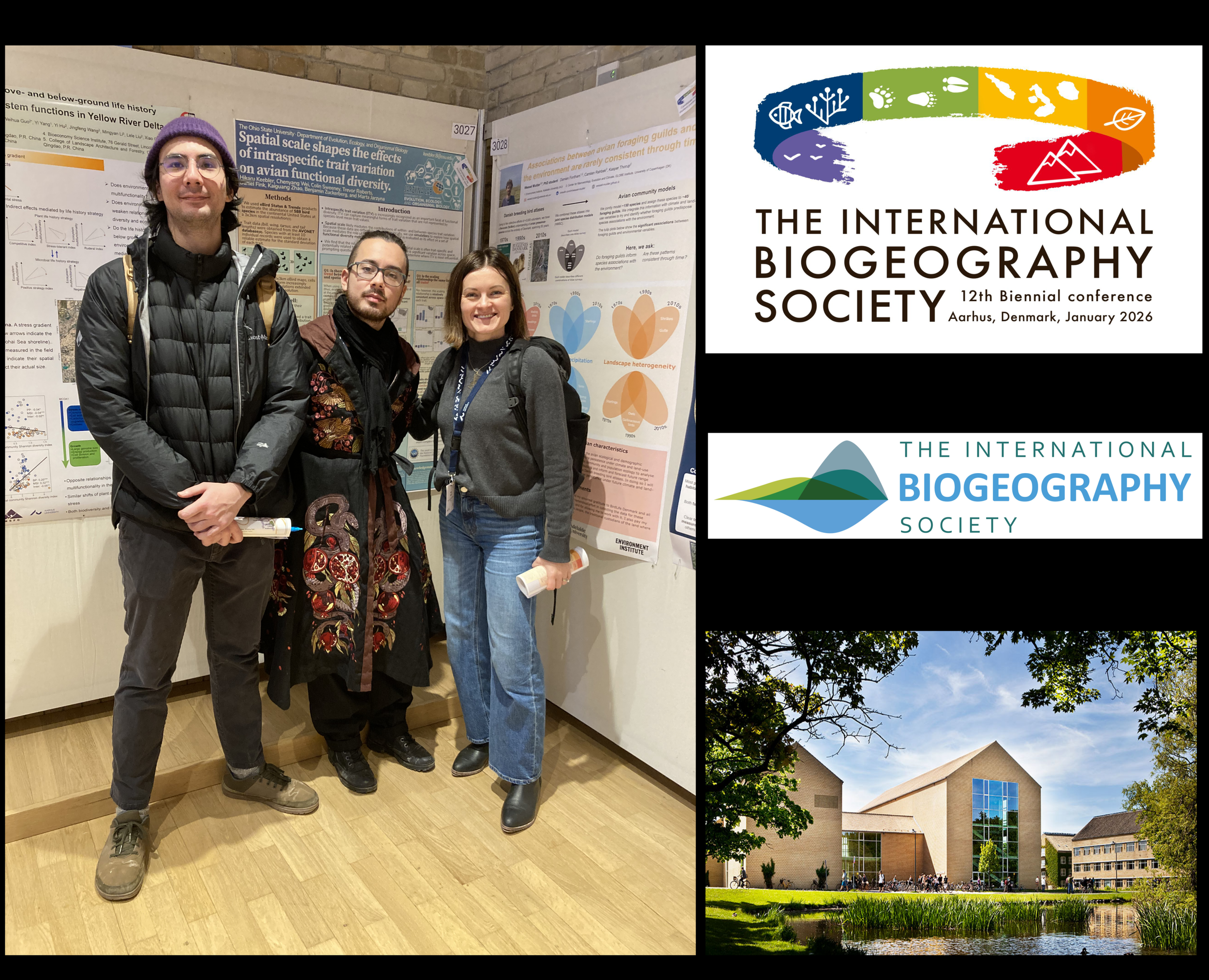 Hikaru, Reymond, and Marta participate in The International Biogeography Society conference
