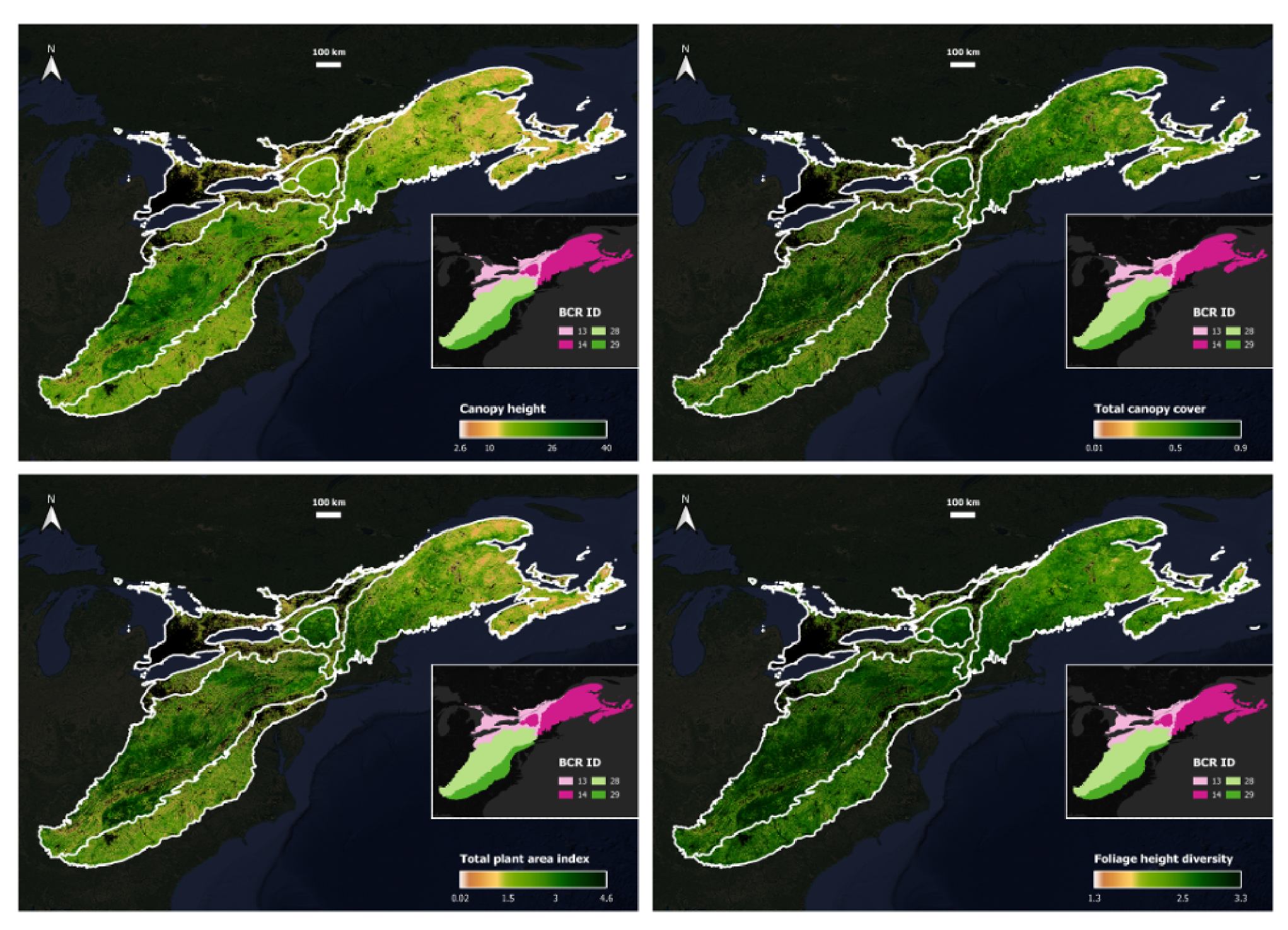 New paper: New data of predicted temperate forest structure in Eastern North America
