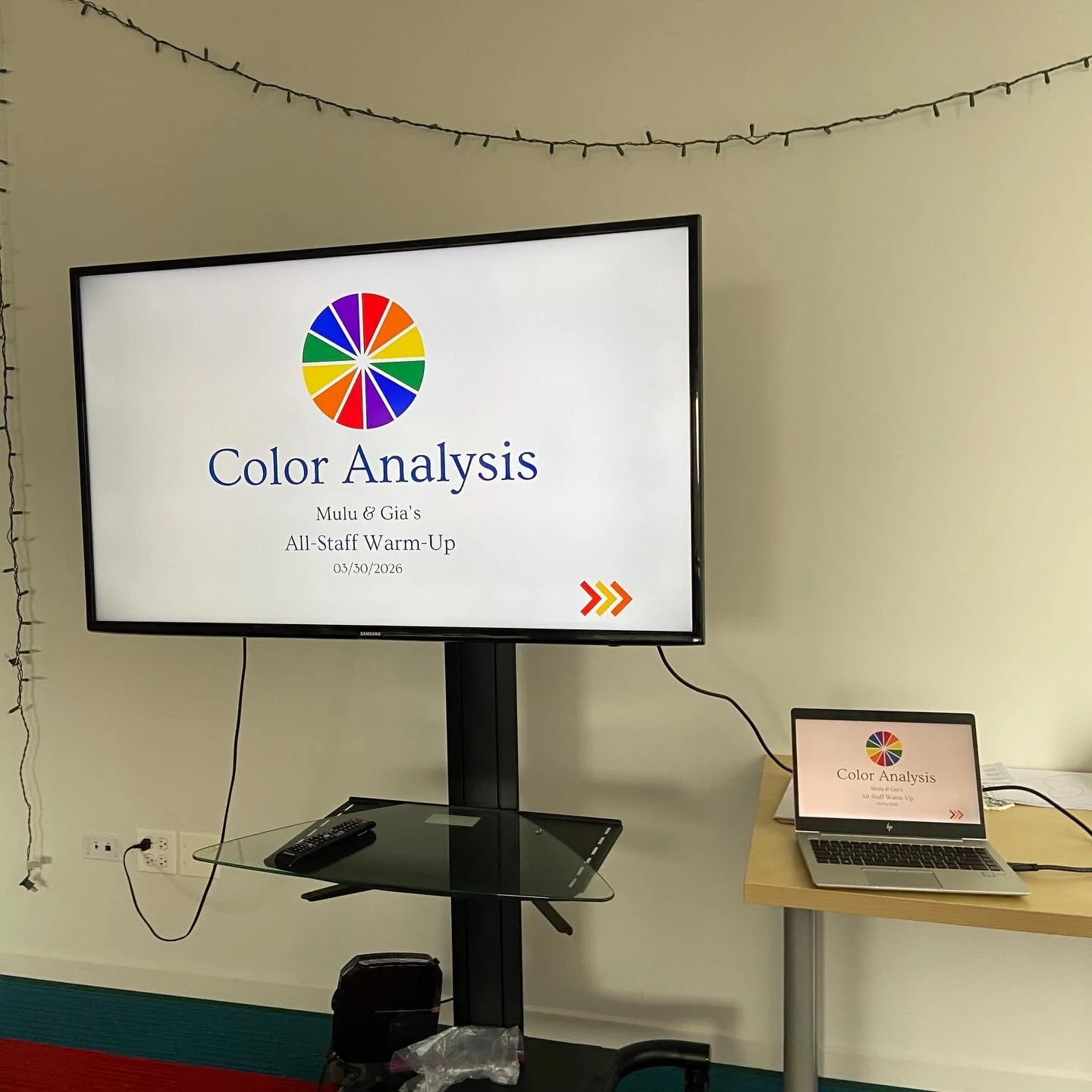 Hi everyone! :) Still preparing for workshop season (coming soon!) Co-hosted my second ever warm-up session at work where I got to introduce part two of my image consulting presentations.

In our first warm up, the focus was fabric and feeling. Today