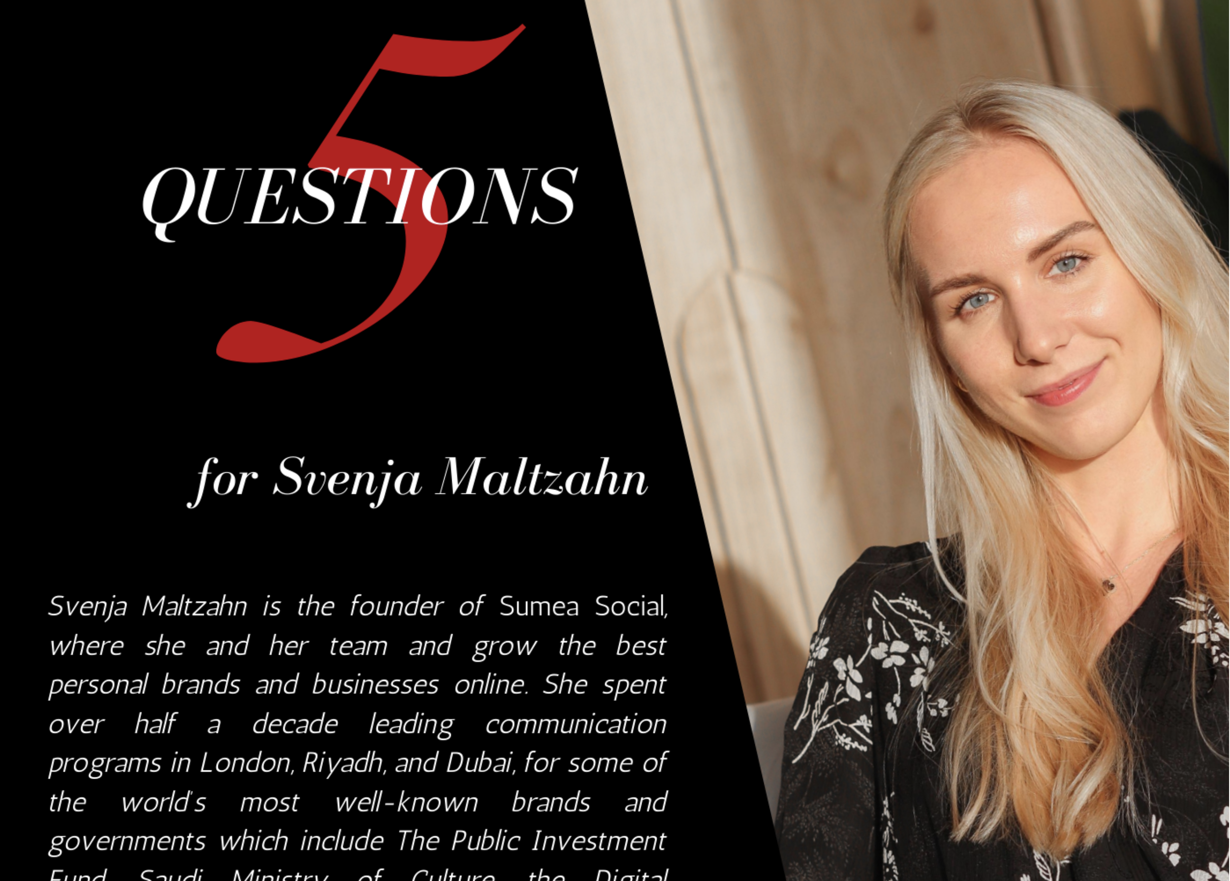 Seele featuring Svenja Maltzahn, Founder and CEO of Sumea Social