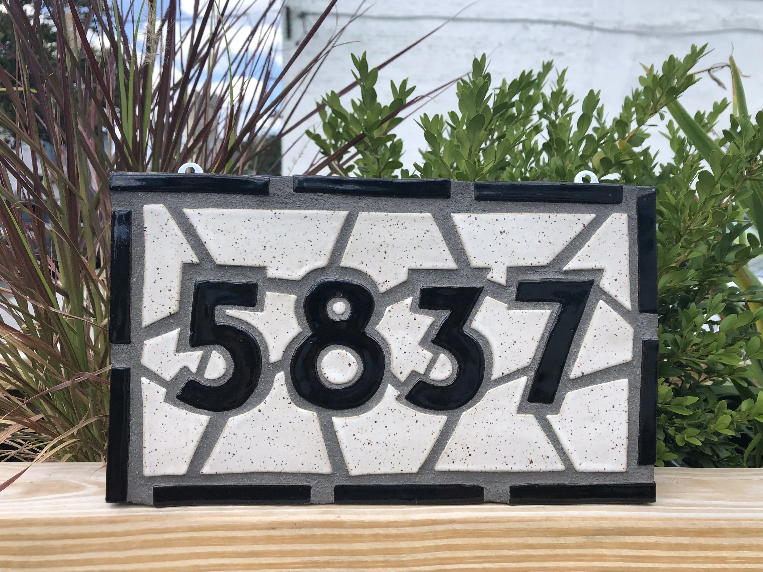 Custom House Number Mosaic