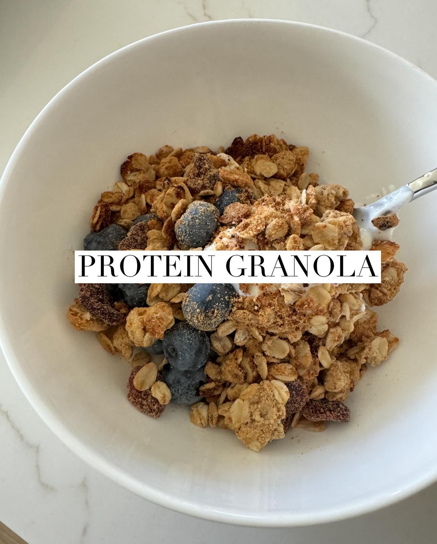Current obsession!! Protein granola
