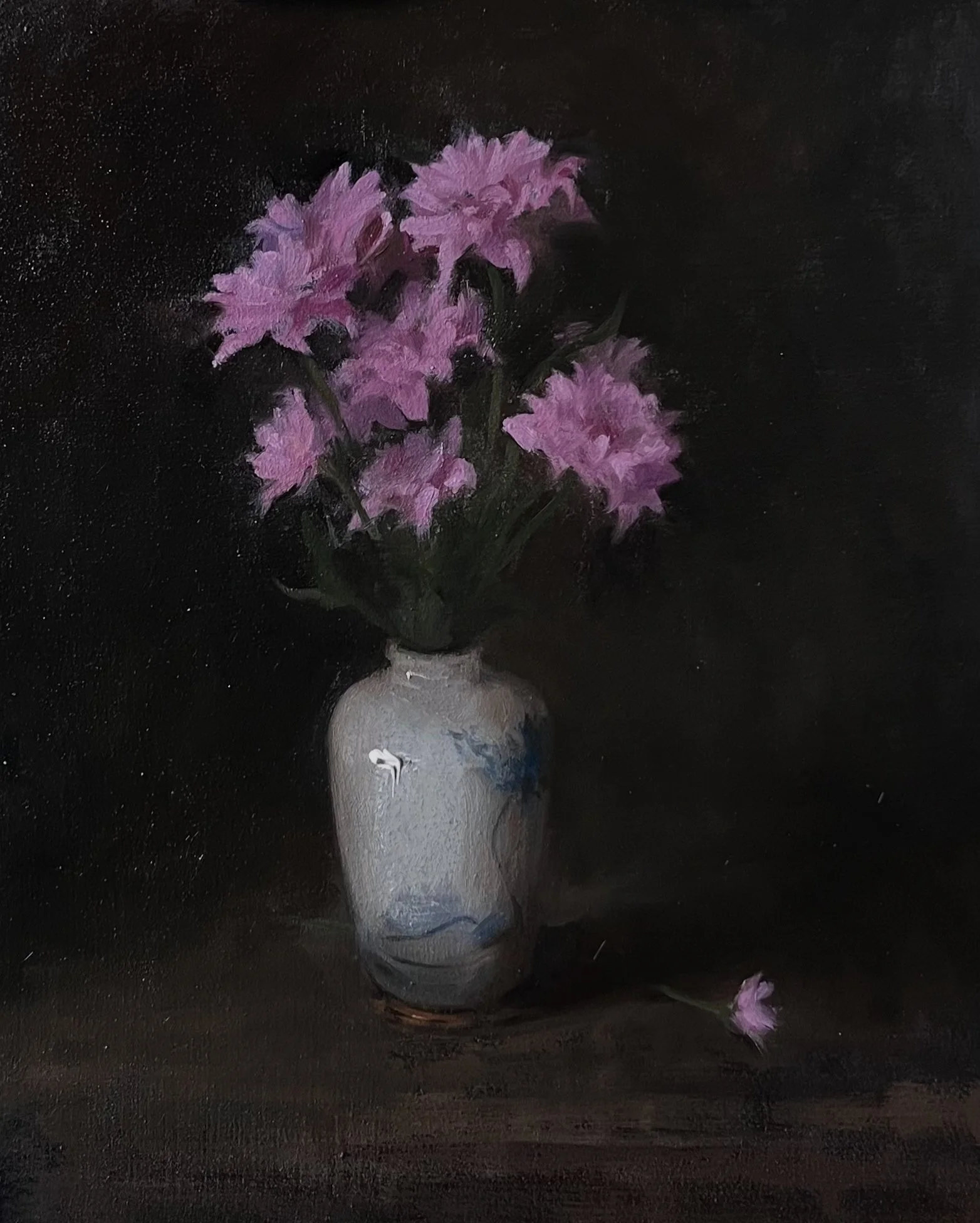Chrysanthemums, 35 x 45, Oil on Panel, 2025, Sold