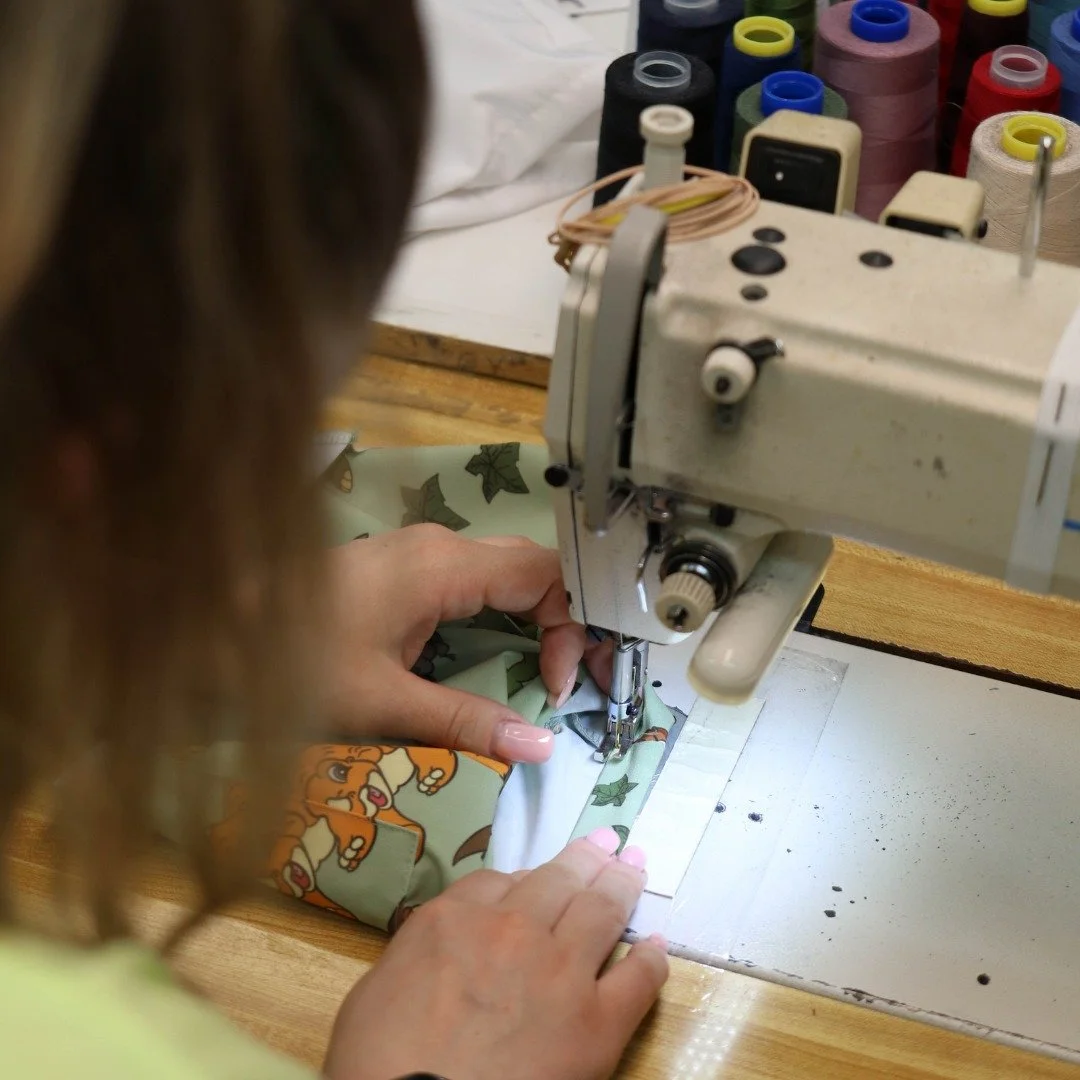 I spy some fun kids' prints. 👀 What do you think the team is sewing up here? 

🧵Learn more at crwdesign.ca
.
.
.
#CRWDesign #CanadianFashion #SustainableStyle #EthicalFashion #MadeInCanada
#SlowFashion #EcoFriendlyClothing #FashionWithPurpose #Cons