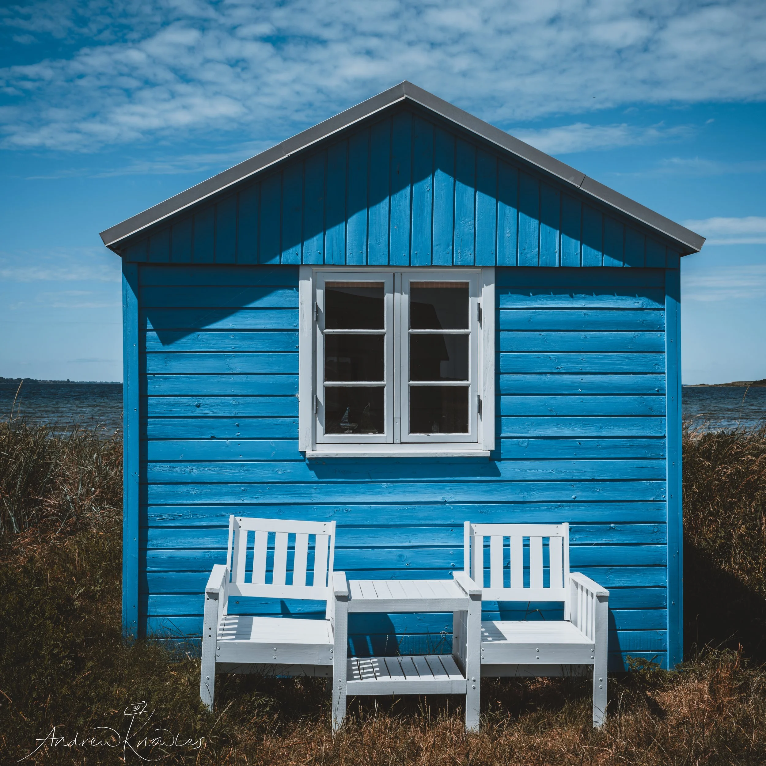 Danish bathing hut. These huts are 100 years old, so much character in such a simple form