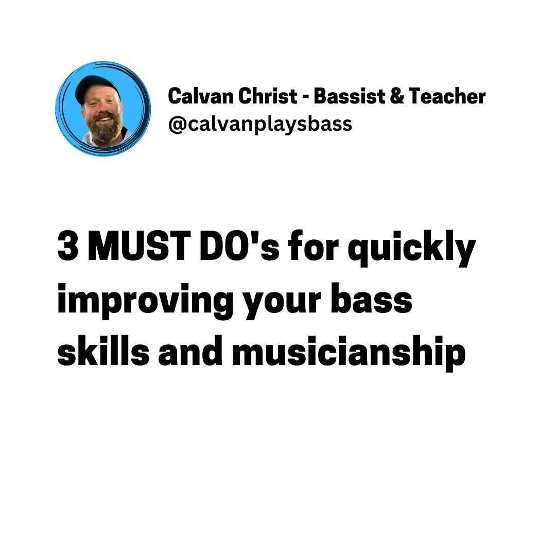 Stop looking at your music as a dream and start looking at it as a goal 👀

PUT IN THE WORK!! 💪

Don&rsquo;t let up. Persistence and consistency are everything.

Self-taught bassists:

Dm me &ldquo;BASS&rdquo; to start a convo and see if I can help 