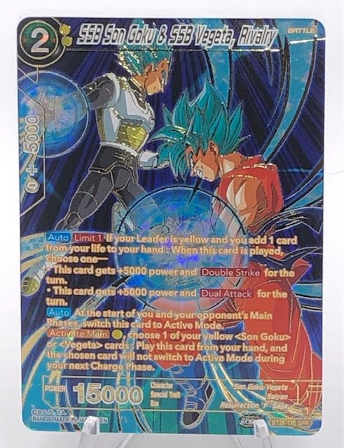 SSB Goku & SSB Vegeta, Rivalry BT21-110 SPR The Stache SSB Goku & SSB Vegeta, Rivalry BT21-110 SPR The Stache