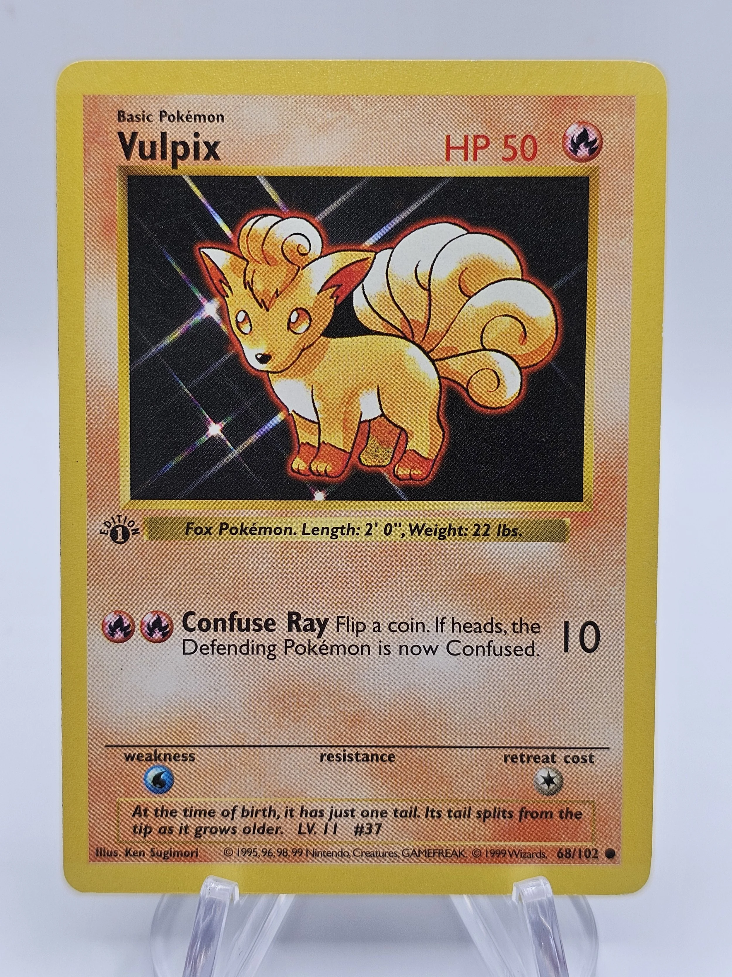 Vulpix 68/102 Shadowless 1st Edition