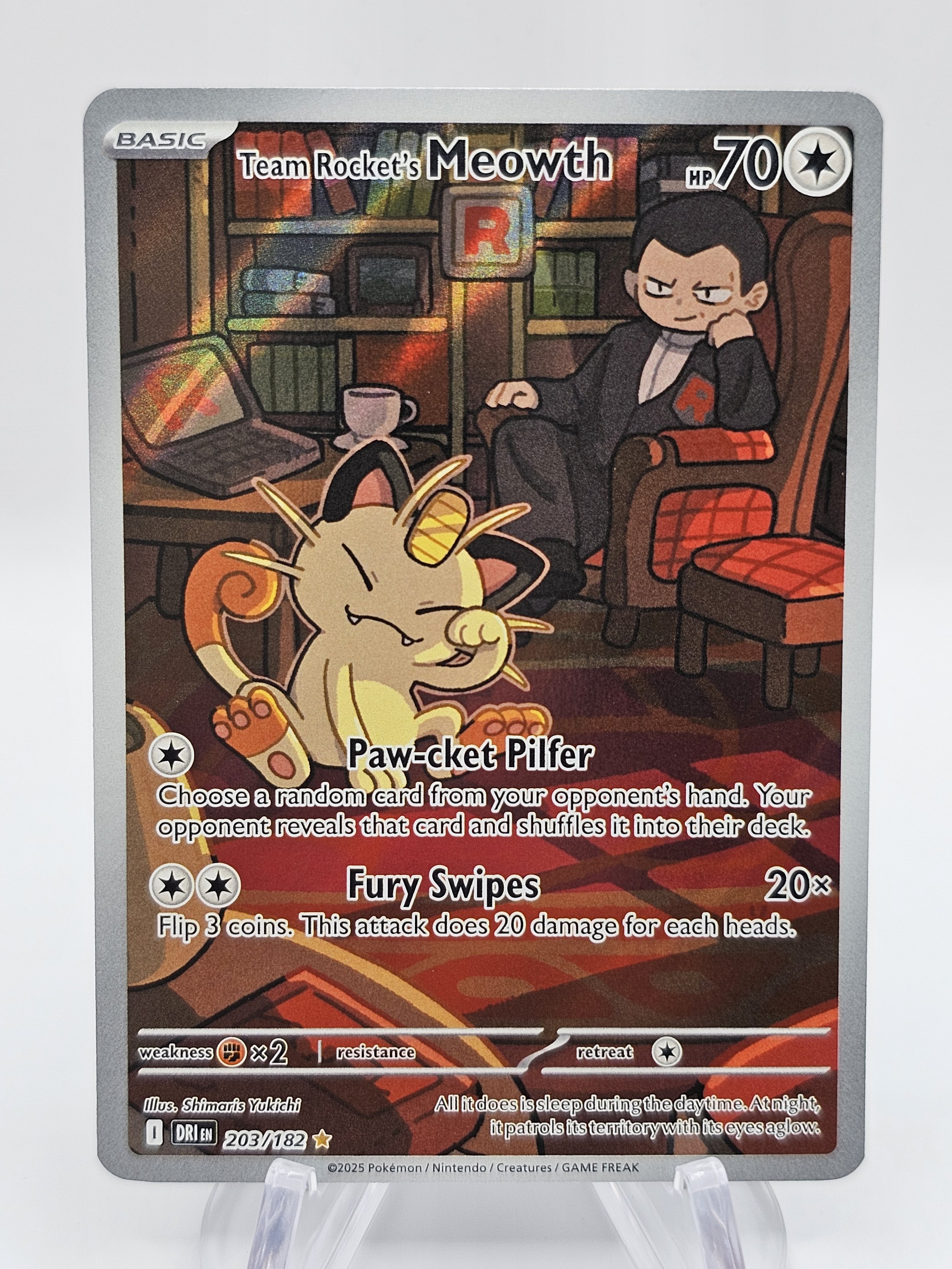 Team Rocket's Meowth 203/182 - Destined Rivals