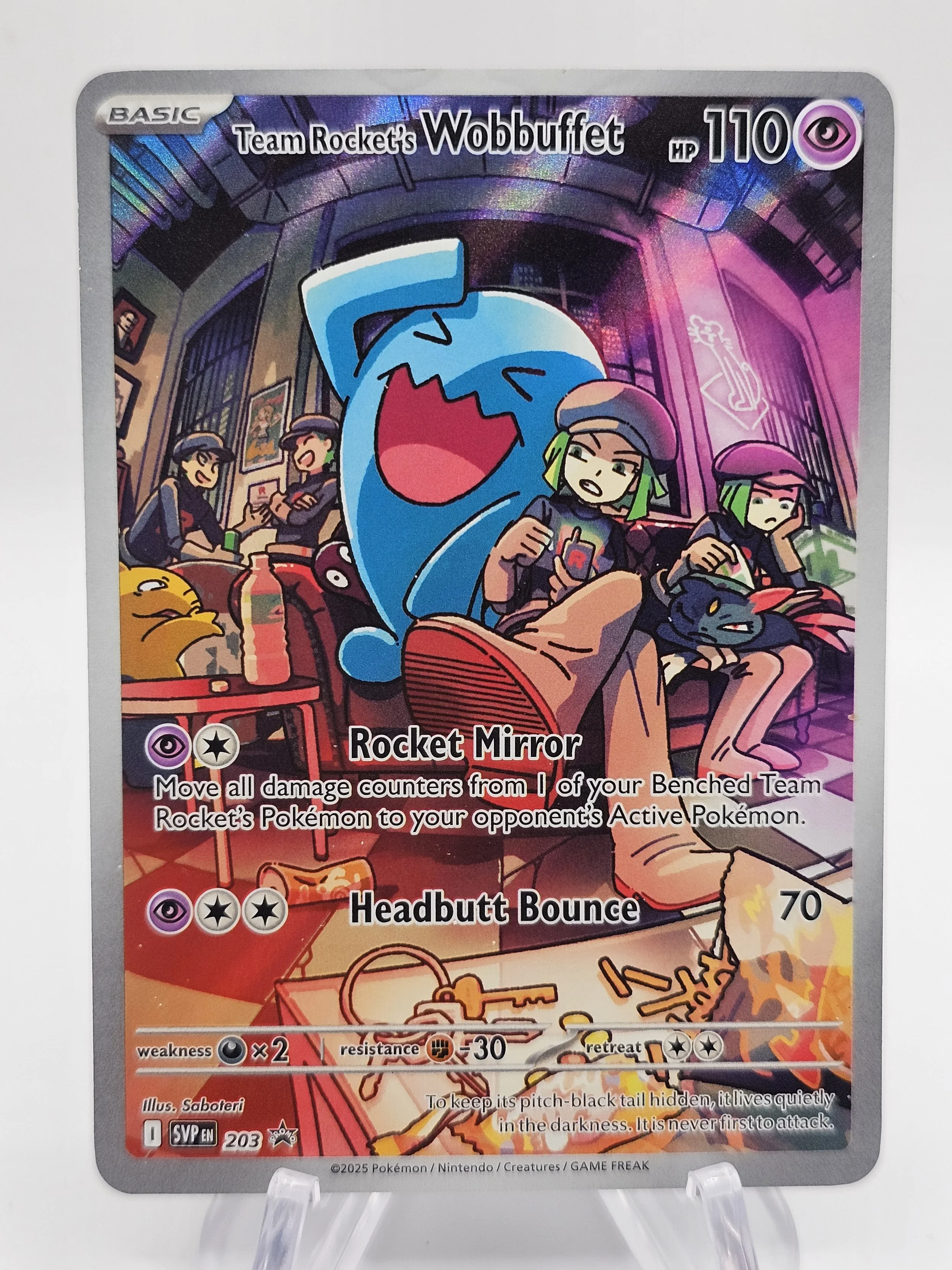 Team Rocket's Wobbuffet 203 Promo
