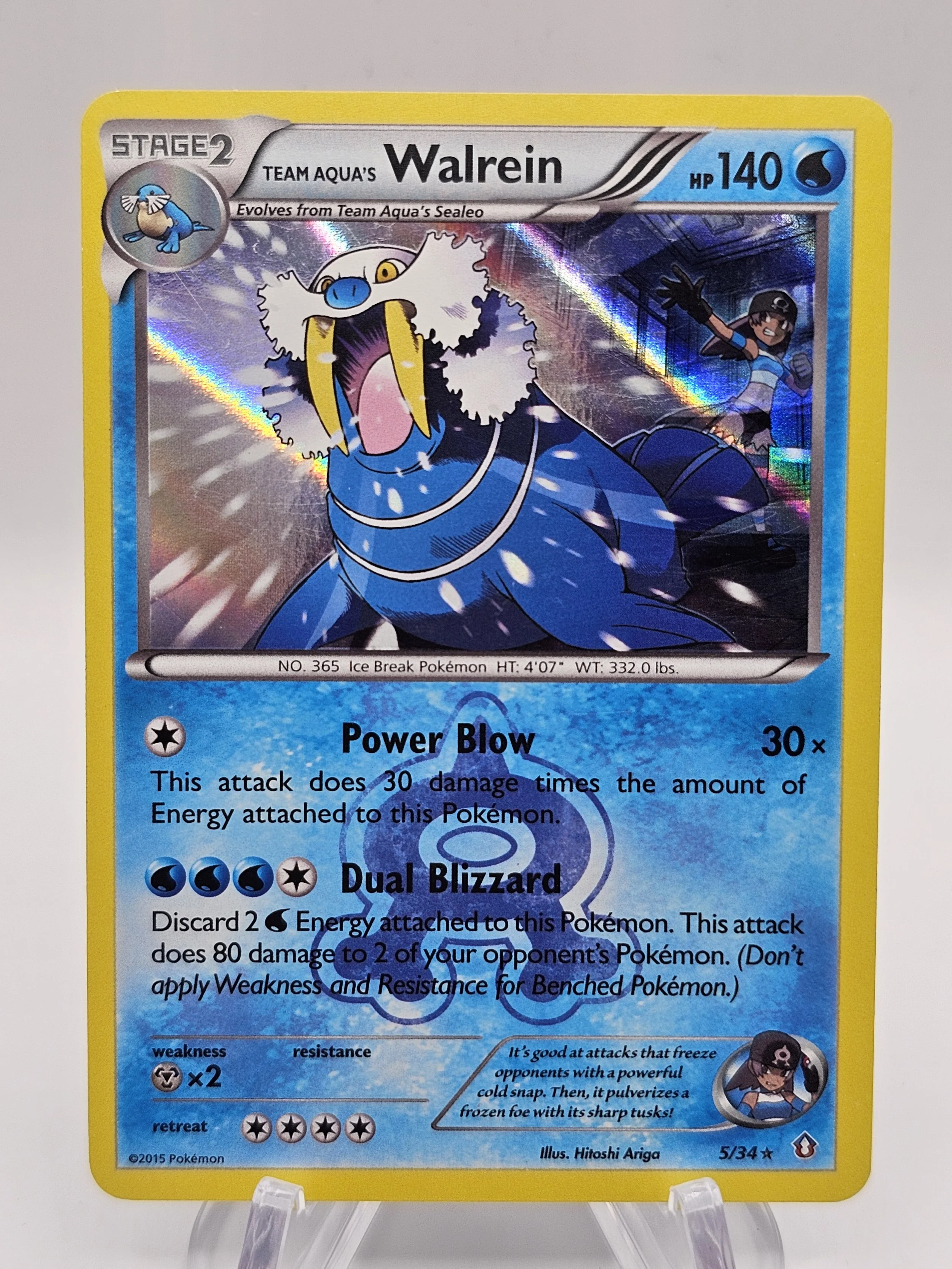 Team Aqua's Walrein - 5/34 - Double Crisis