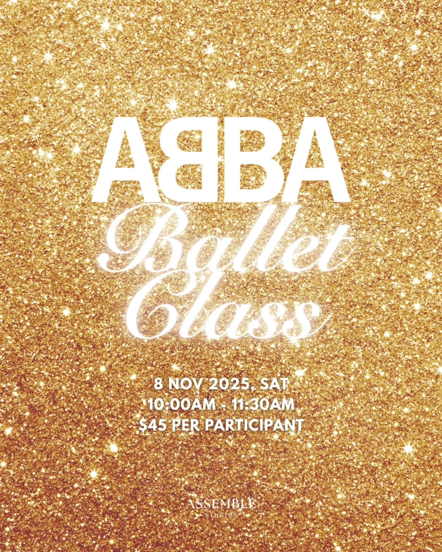 ✨ ABBA Ballet Class ✨

It&rsquo;s time to dance, jive, and have the time of your life!

Join us for a special ballet class set to your favourite ABBA hits &mdash; from Dancing Queen to Mamma Mia!

Expect a feel-good session that keeps your technique 