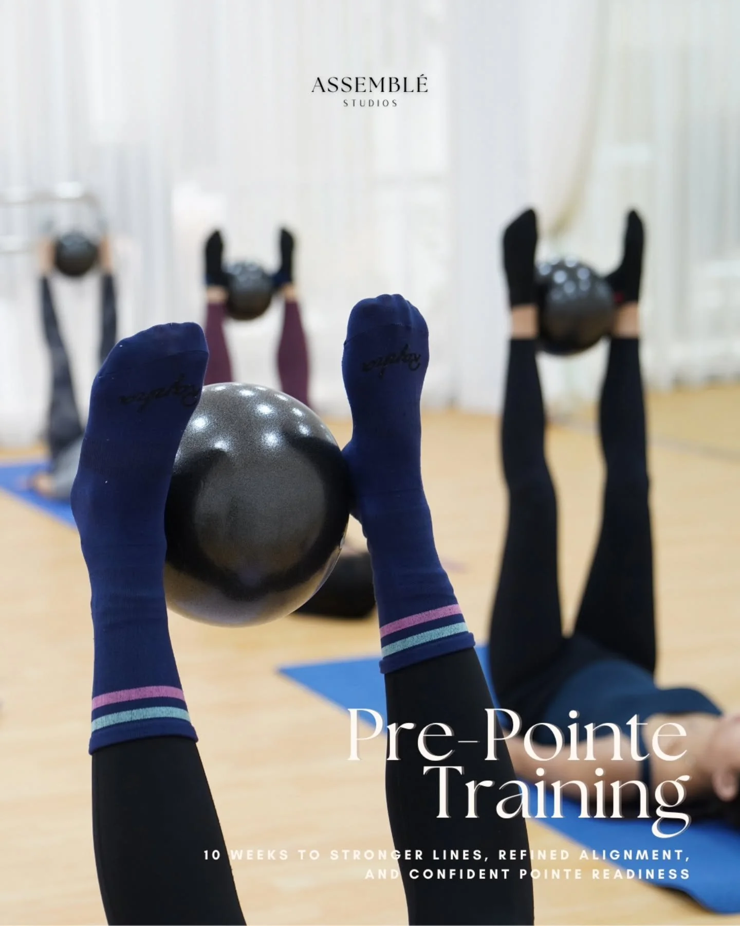🩰 PRE-POINTE TRAINING PROGRAMME: SEASON 2/2026 🩰

Whether you're dreaming of dancing en pointe or simply looking to build a stronger foundation for your technique, our 10-week Pre-Pointe Training programme is designed for you.

This course focuses 