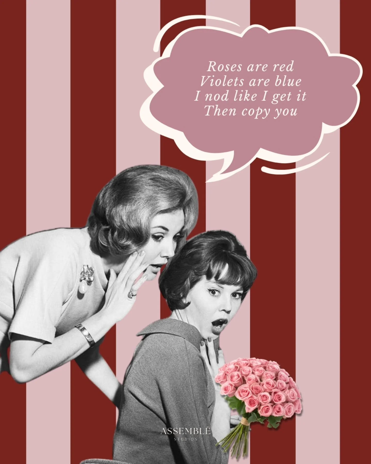 💌 Roses are red
Violets are blue
Some fall in love
We fall out of turns too

Dancing in adulthood has many chaotic moments. However, it&rsquo;s also full of laughter, little victories, and a whole lot of love for ballet. This Valentine&rsquo;s Day, 