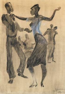 Dancers in Harlem – Alexander Deyneka, 1931