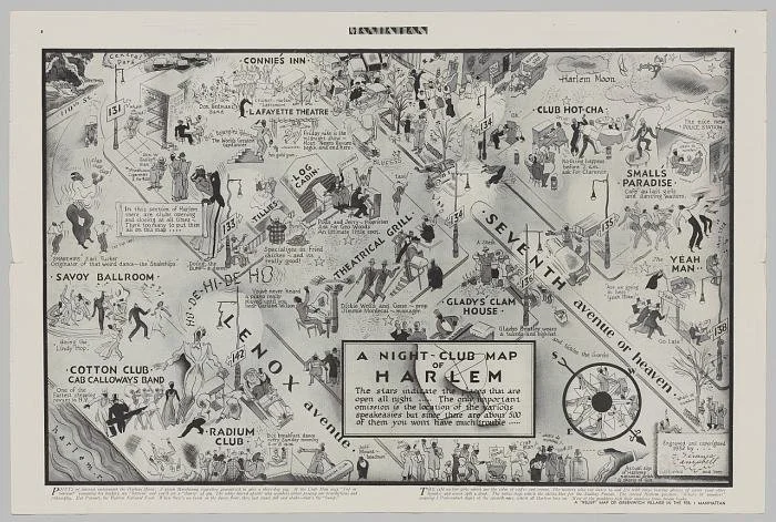  A Night Club Map of Harlem - E Simms Cambell, 1932