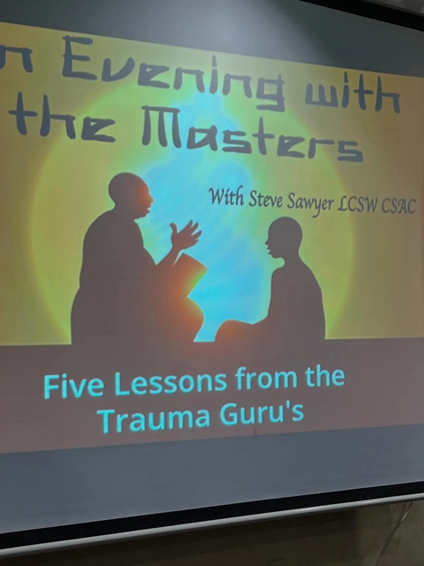 An advantage of getting iced in with your trainer is some extra training. So grateful &amp; humbled Steve gave us a bit extra in an experiential session with wisdom he&rsquo;s learned from others in his career. It was a late night while snow &amp; sl