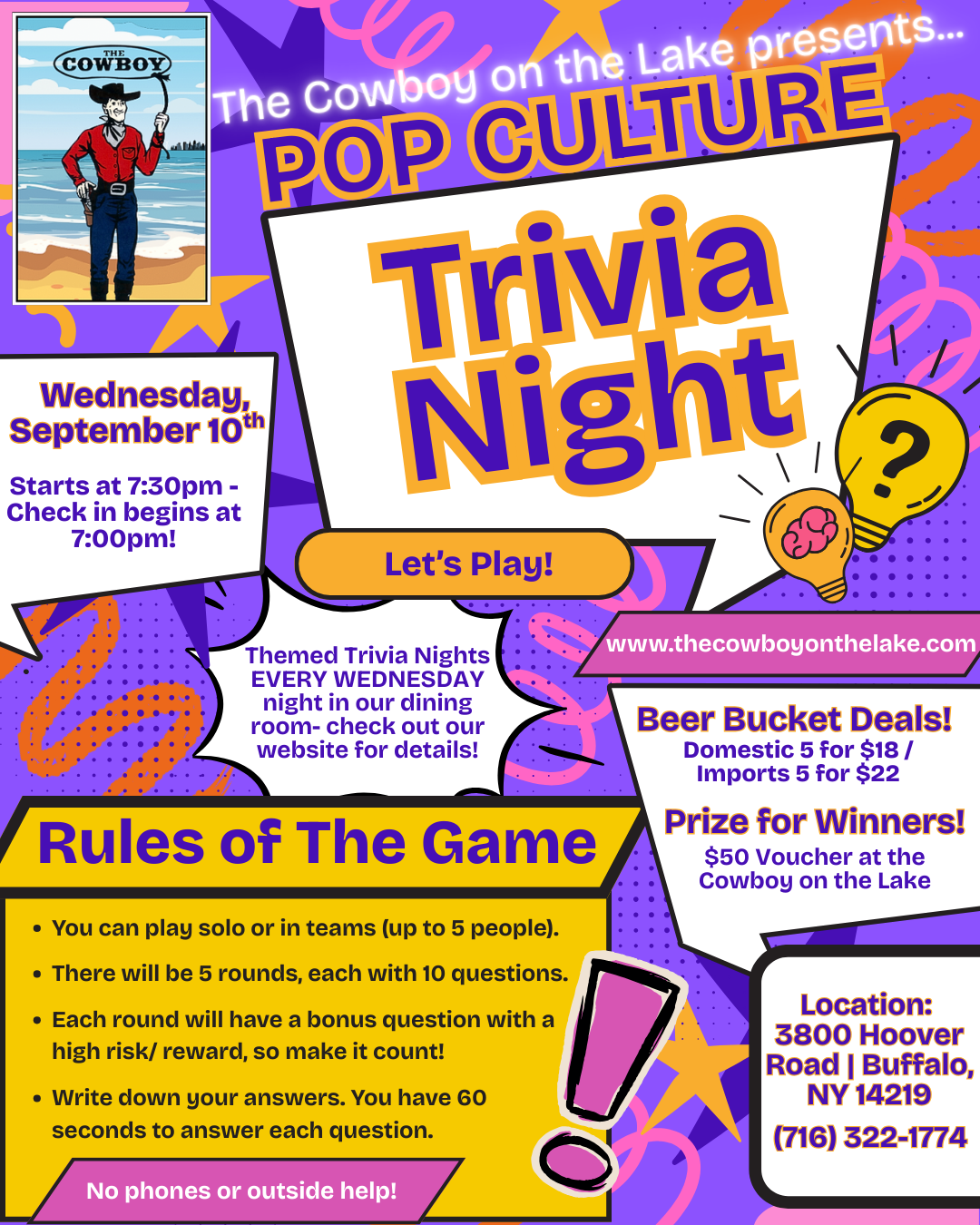 Pop Culture Trivia Night