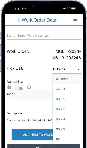 MOBILETrak Cloud Feature: Multi Work Order Pick — Integrity Data ...