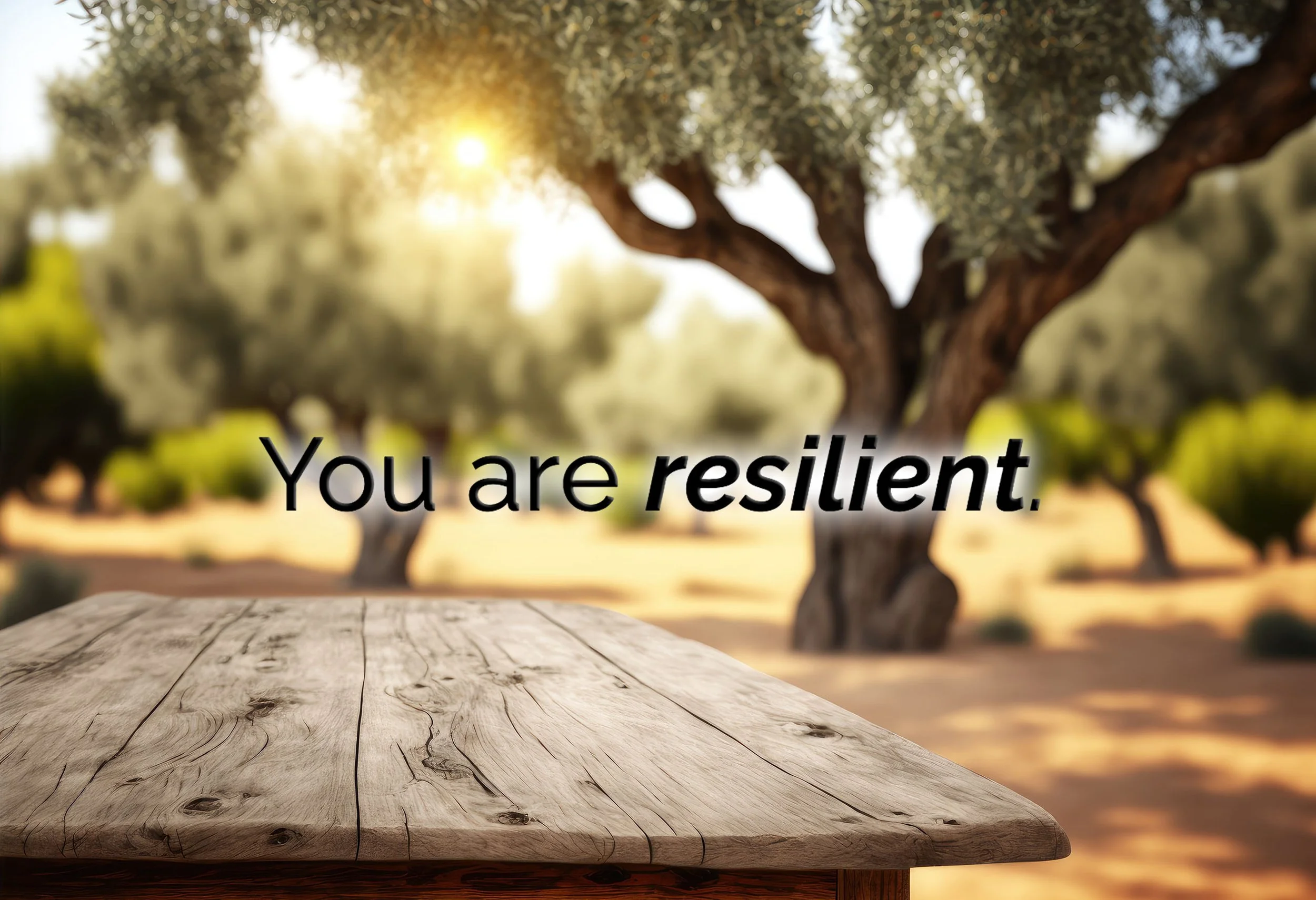 You are resilient