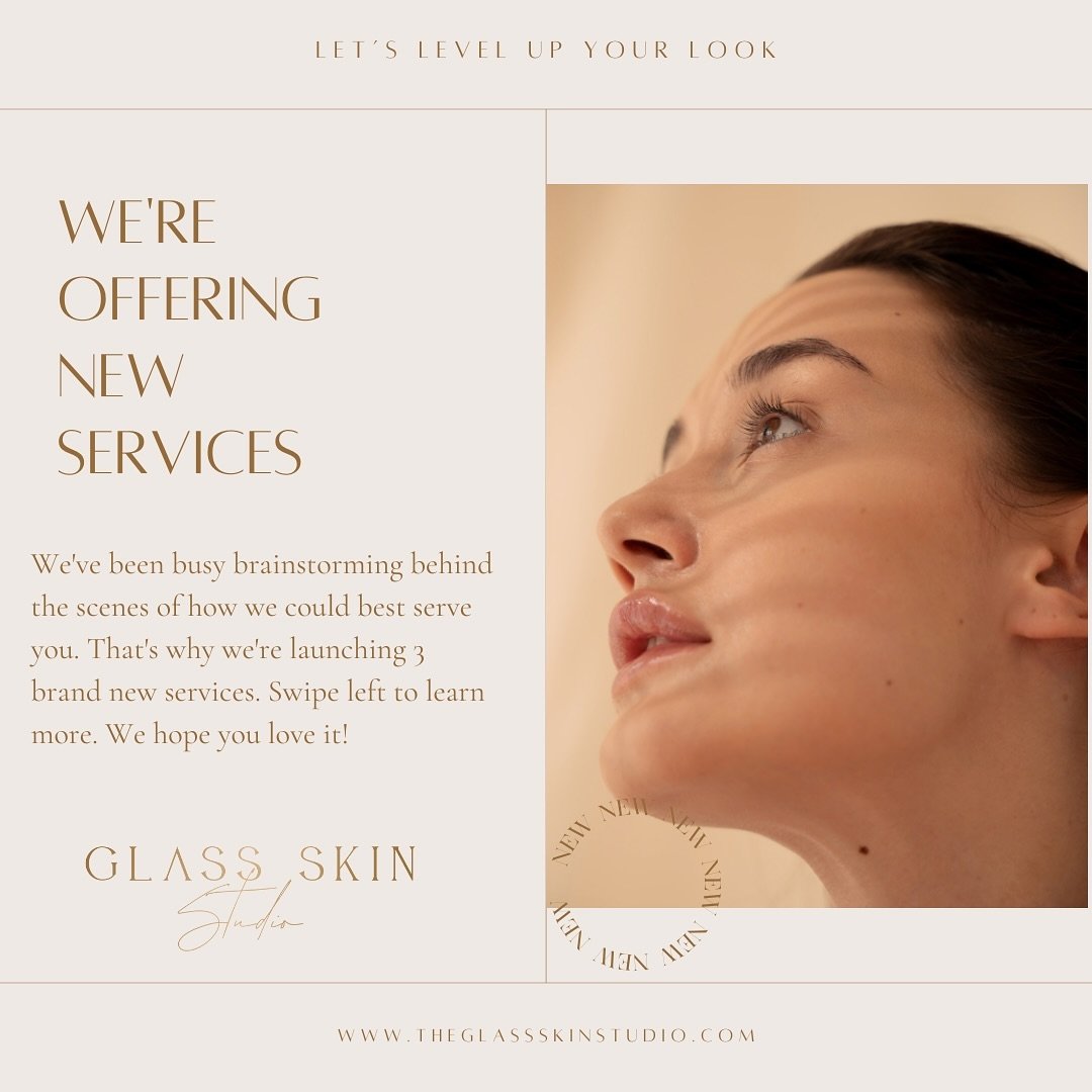 🌟 EXCITING NEWS! 🌟

Glass Skin Studio is launching 3 new services! Swipe 👉 to learn more about our latest additions to help you achieve Glass Skin 🤩

#new #glassskinstudio #njspa #njfacials #jerseycity #hoboken #castironlofts #jetplasma #biorepee