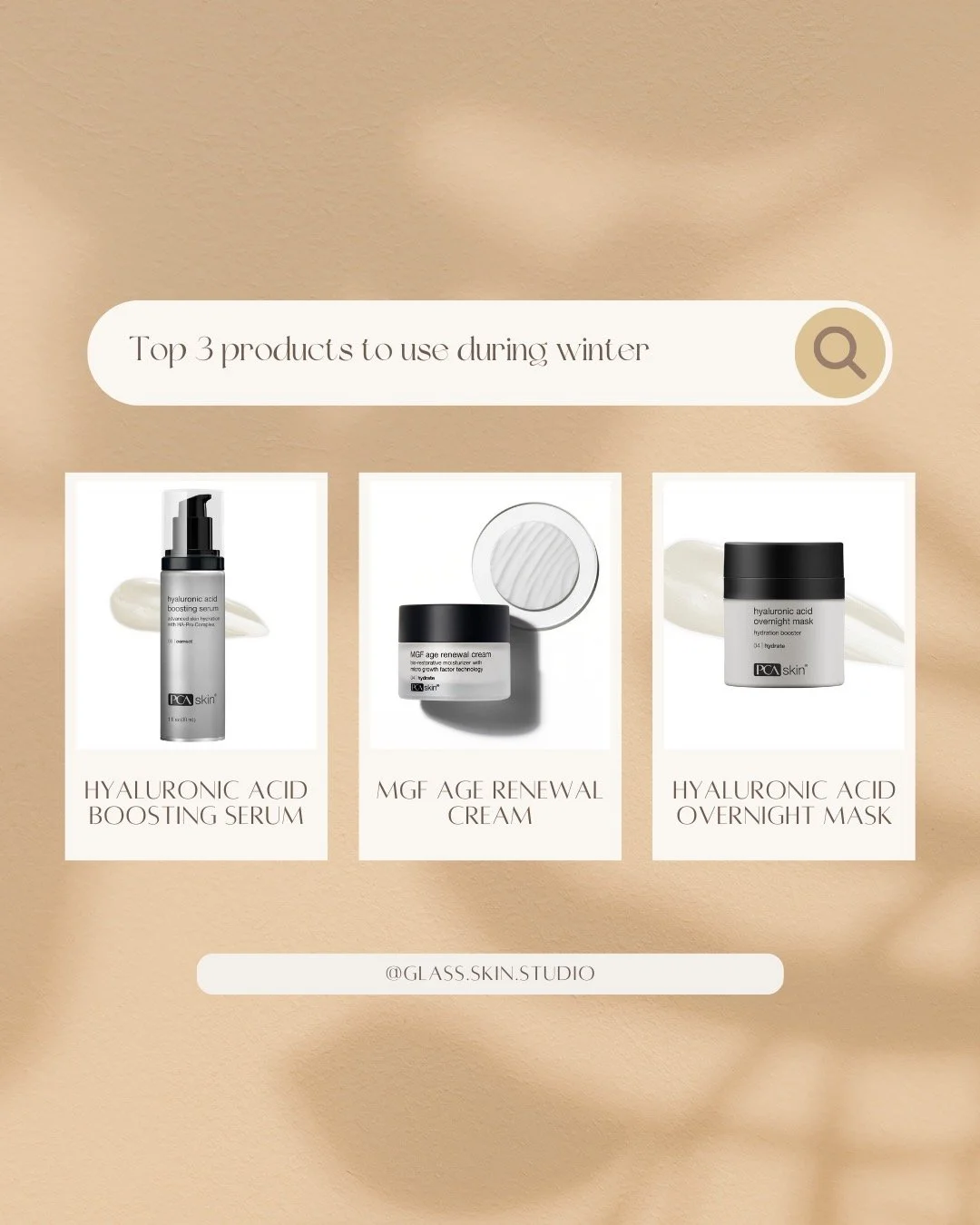 Glass skin year-round is yours 🫧

Our favorite ingredients to stay moisturized during the winter are simple to layer into your routine and will keep you hydrated all season. 

1. Hyaluronic Acid Boosting Serum

Hydration is the non-negotiable step f