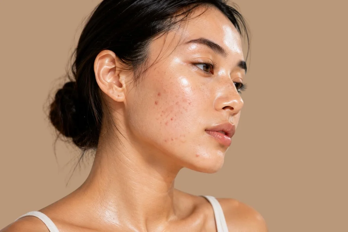 Balanced and healthy skin demonstrating the glass skin look