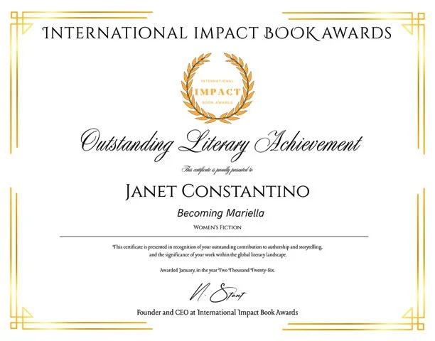 International Impact Book Award for Women’s Fiction