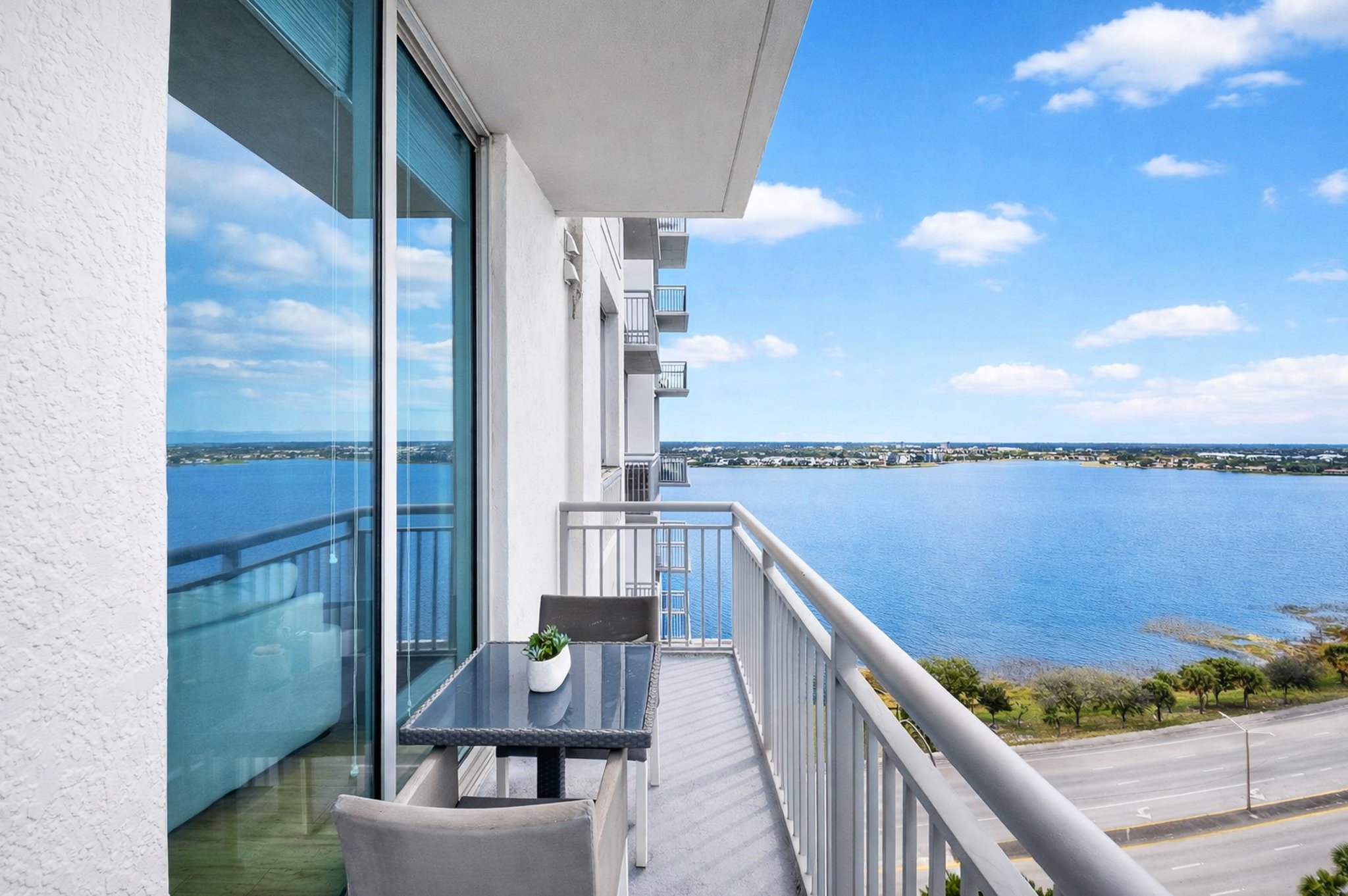 West Palm Beach-Balcony waterfront Condo West Palm Beach