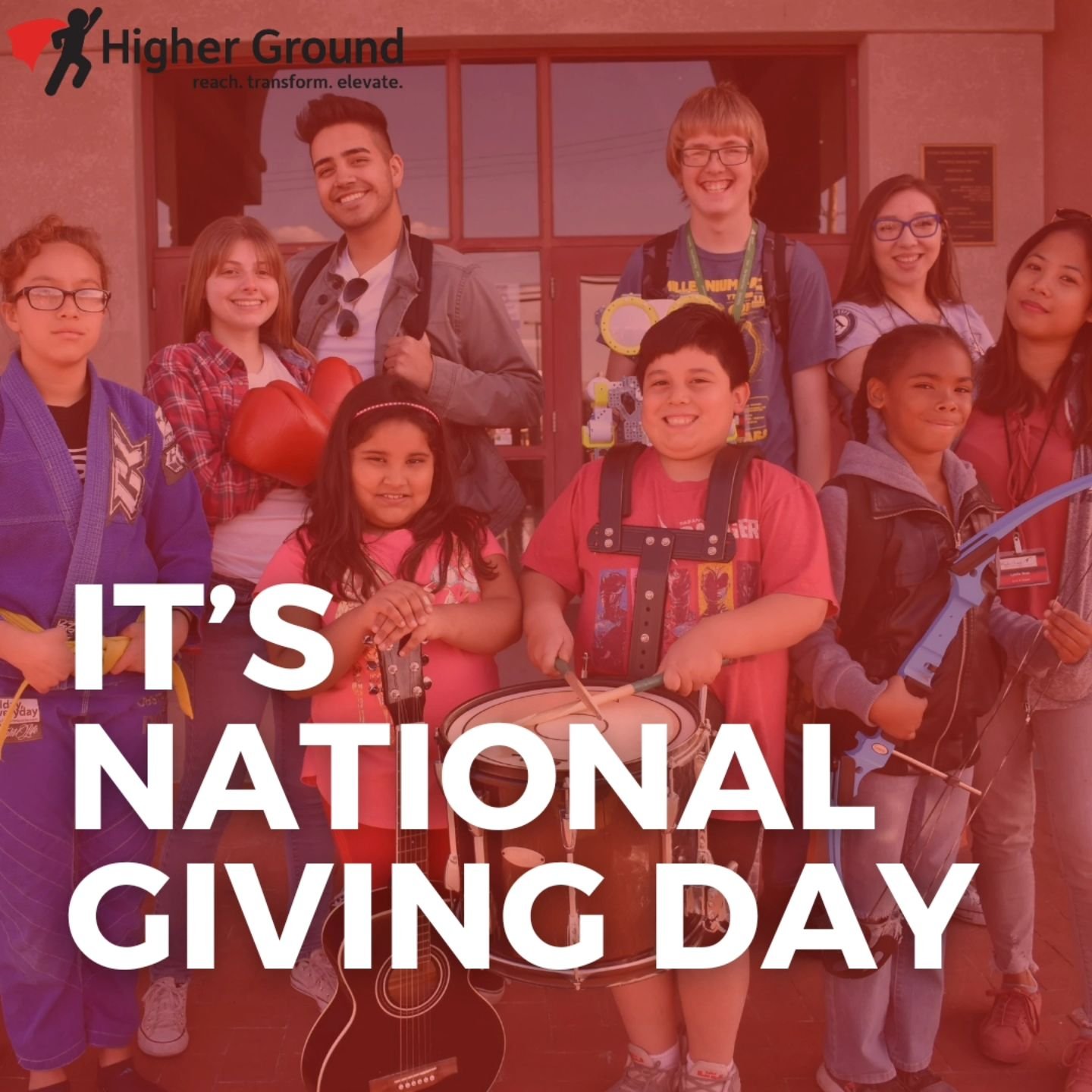 Every gift is a step toward a better tomorrow. 

Celebrate National Giving Day by joining the movement for meaningful change.

Support us at www.HigherGround.me/donate

#DonateToday #HigherGround #tucsonnonprofit #nonprofit #nationalgivingday
