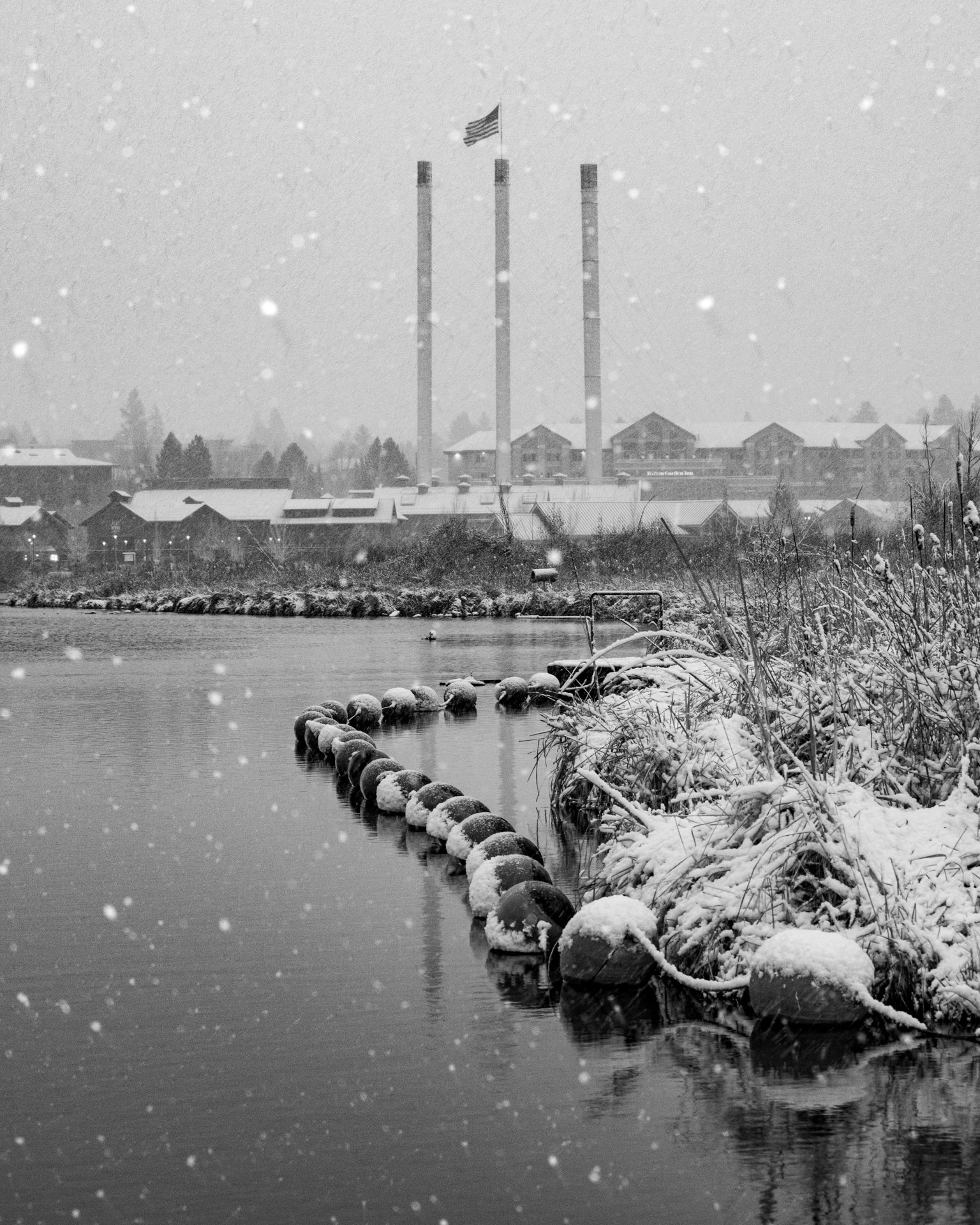 Old Mill Snow Storm