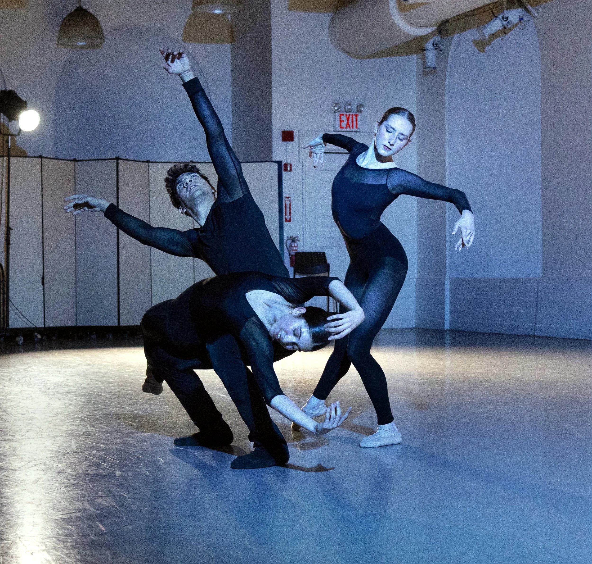 L-R: Claire Buchi, Jonatan Lujan and Maisee Anderson in "Quiet City," choreographed by Kathryn Roszak. Photo by Kent G. Becker.