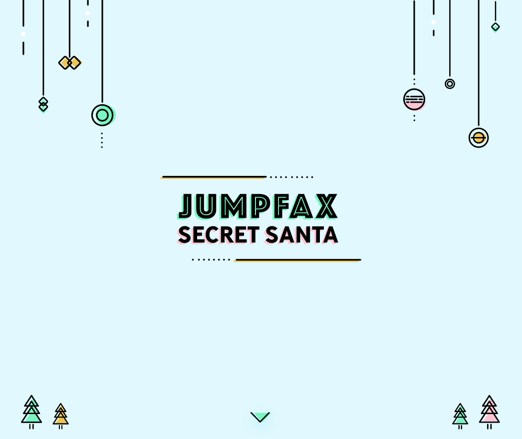 JUMPFAX-Weihnachtsmann mit JustWorld