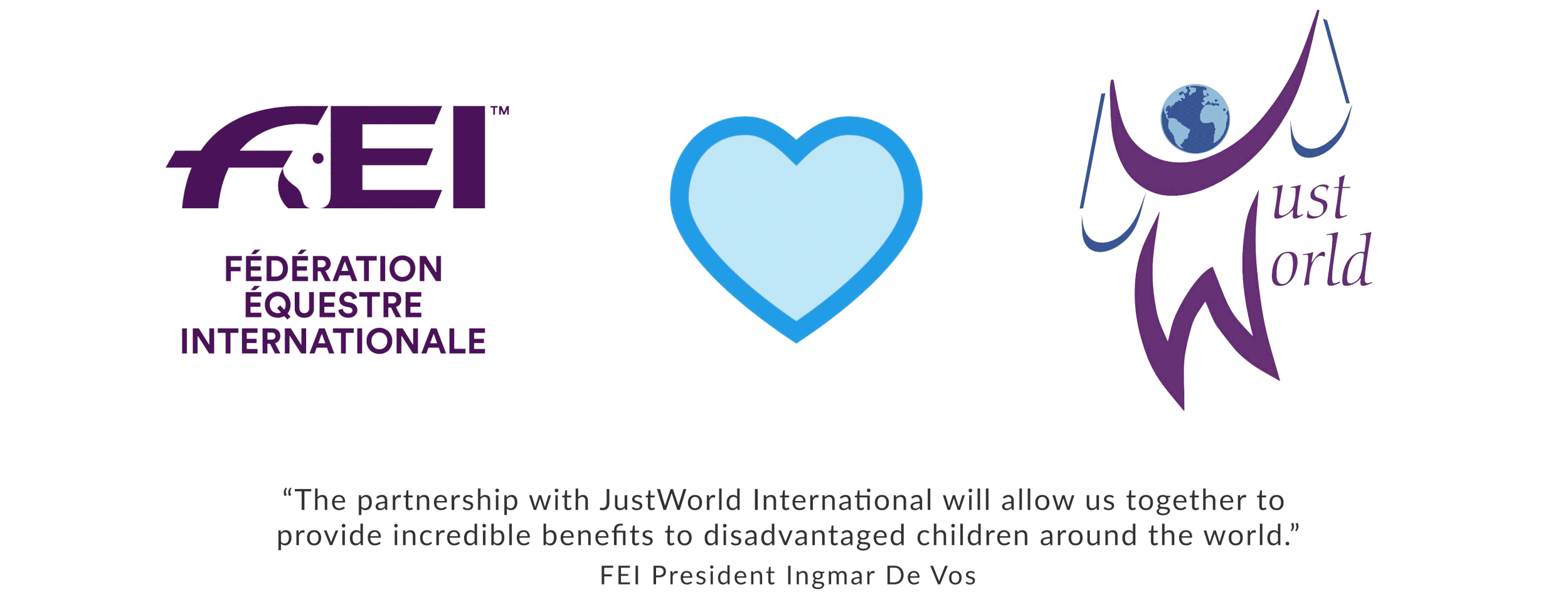 JustWorld International signe un protocole d'accord avec la FEI
