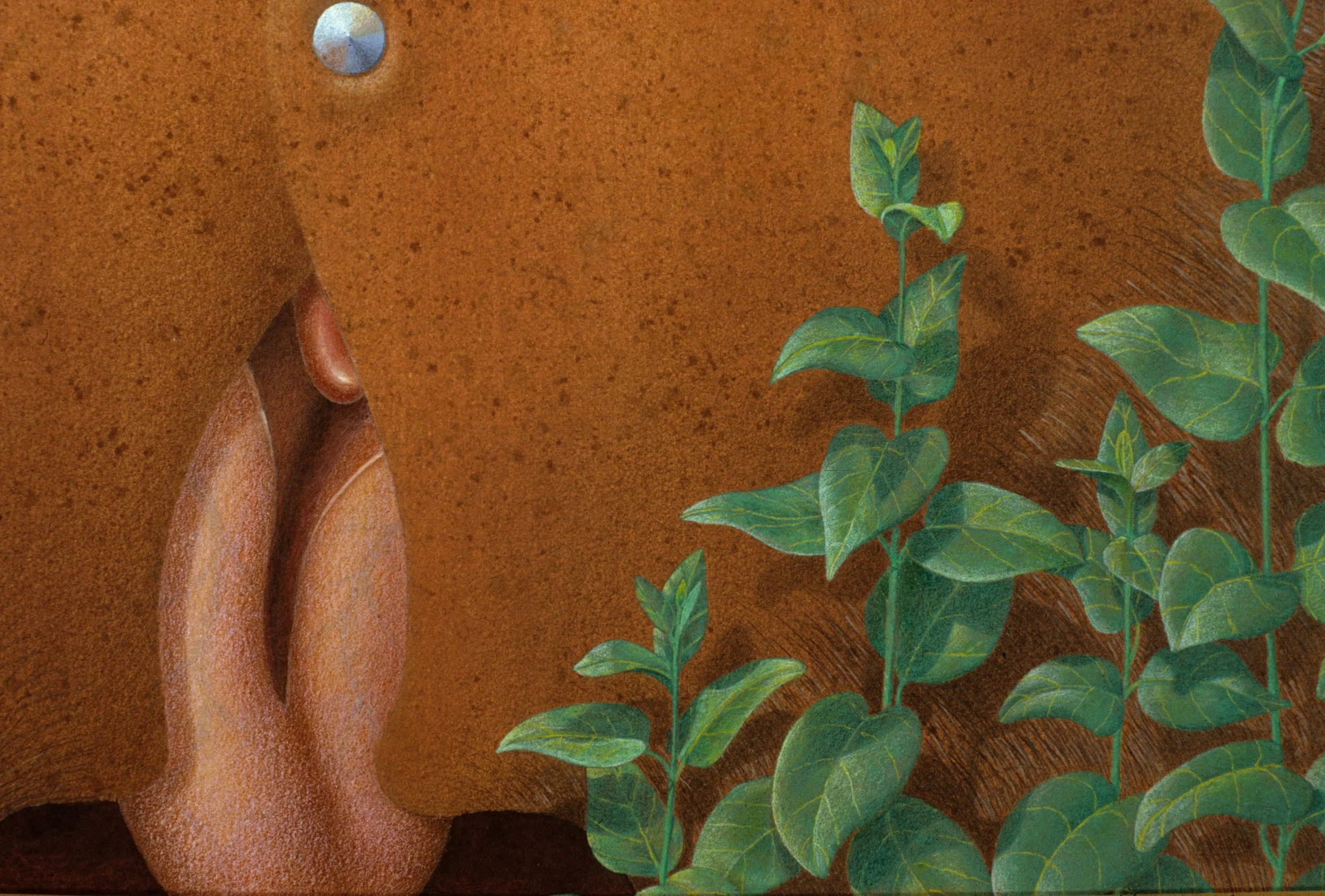 "Trinity of the Pelts" (panel 3, detail)