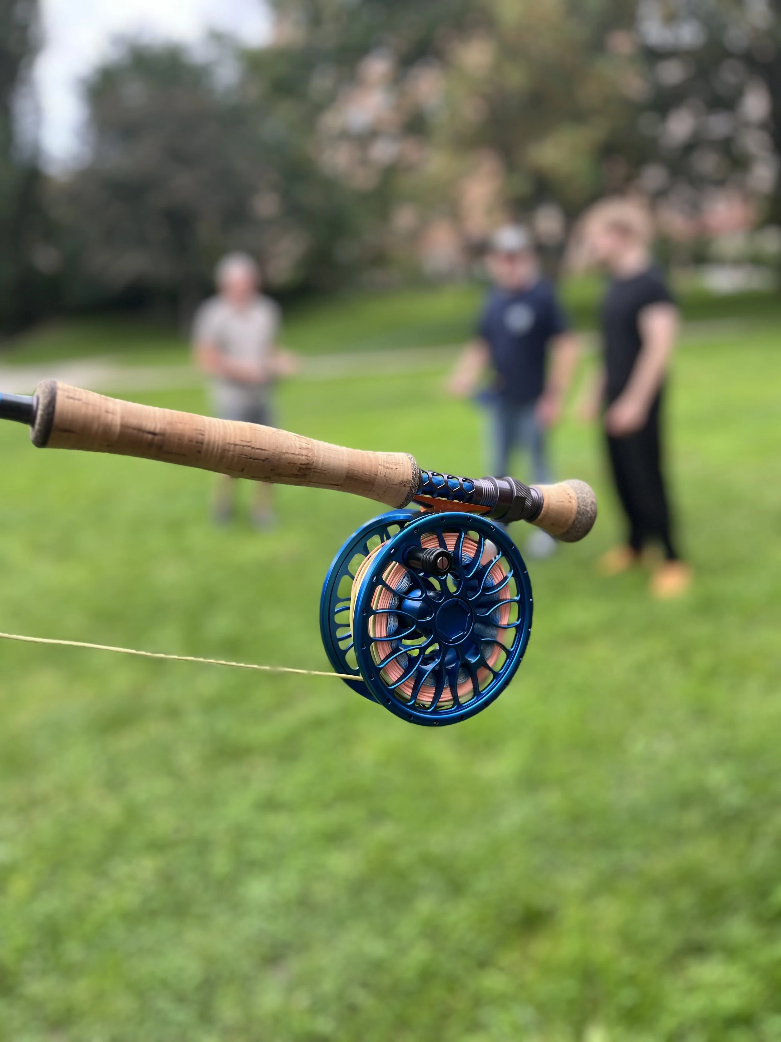 Träna inför fiskeresa med kärki
