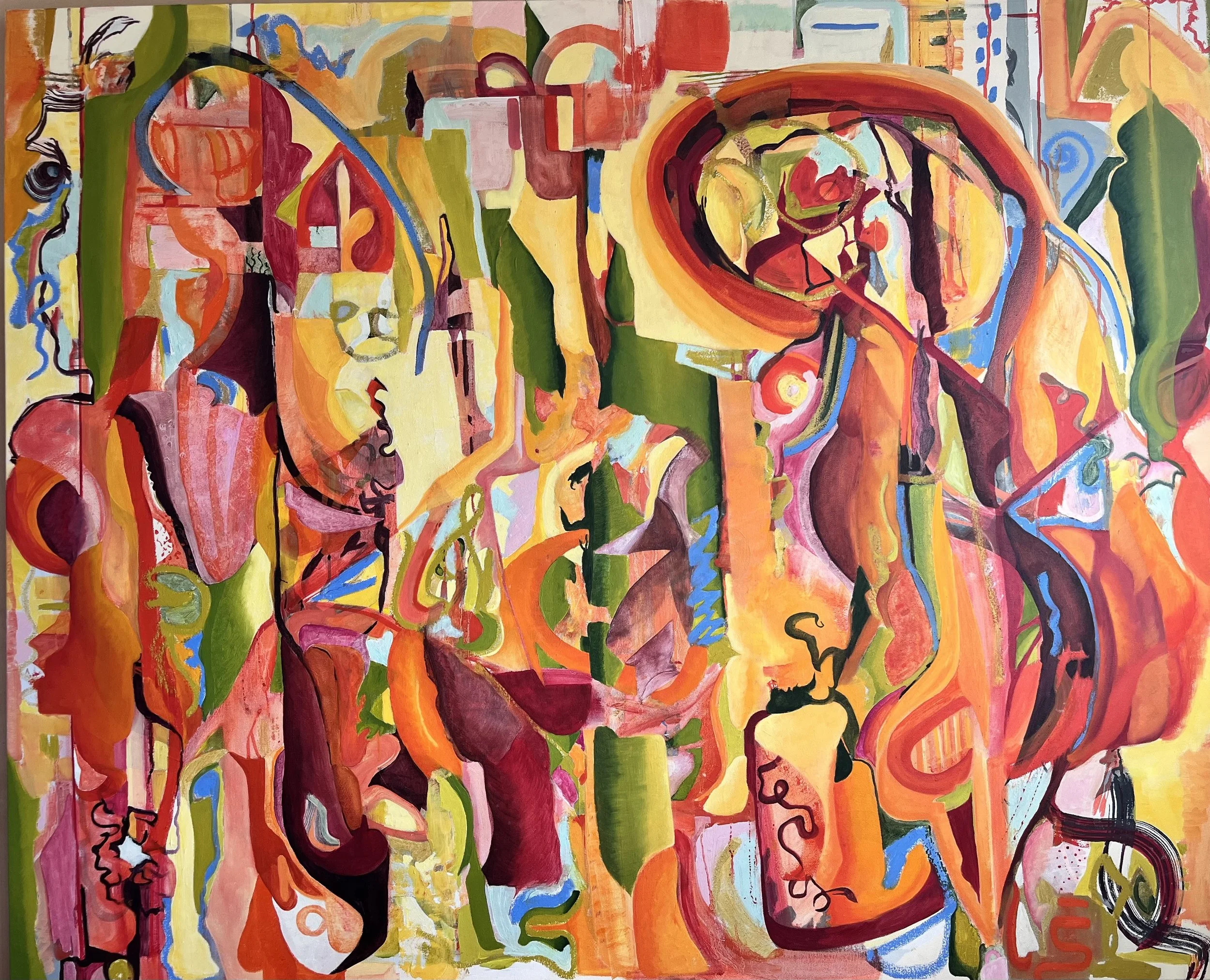 Regeneration
Acrylic and mixed media on canvas
48 × 60 × 1.5 in
