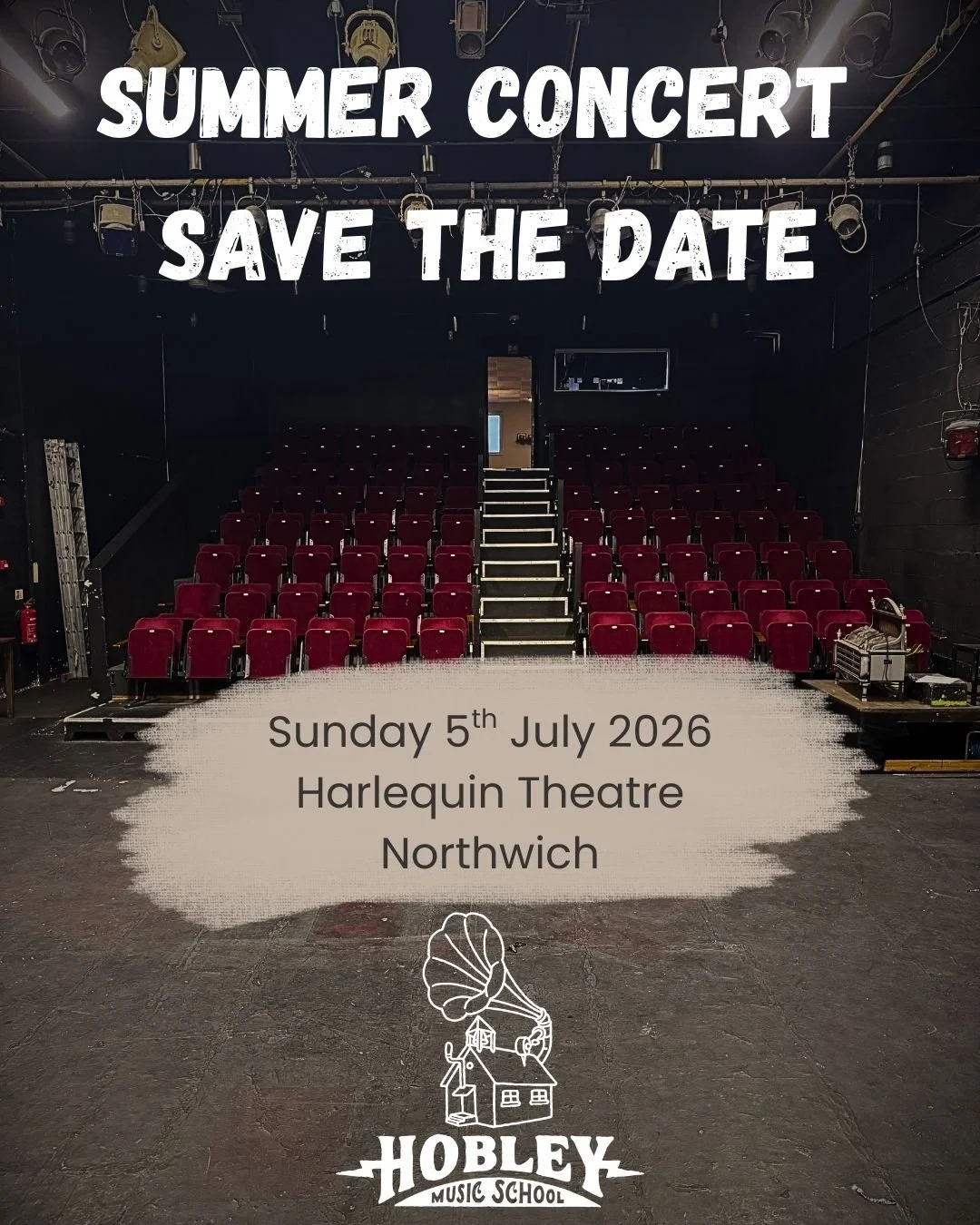𝐒𝐮𝐦𝐦𝐞𝐫 𝐂𝐨𝐧𝐜𝐞𝐫𝐭 𝐕𝐞𝐧𝐮𝐞 𝐒𝐞𝐜𝐮𝐫𝐞𝐝 🎉

We&rsquo;re excited to announce that our 2026 Summer Concert will be held at the Harlequin Theatre on Sunday 5th July.

Huge stage. Professional lighting. Full performance setting.

We&rsquo;r