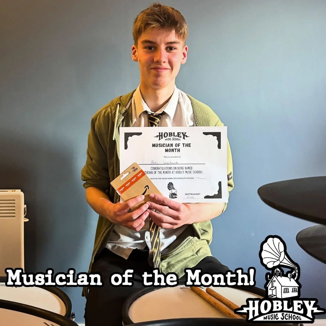 𝑴𝒖𝒔𝒊𝒄𝒊𝒂𝒏 𝒐𝒇 𝒕𝒉𝒆 𝑴𝒐𝒏𝒕𝒉 - 𝑴𝒂𝒓𝒄𝒉 🥁

Aleks takes the award!

He&rsquo;s been with us for years, quietly putting the work in, and it shows. He&rsquo;s recently smashed a Distinction in his Grade 7  and he&rsquo;s already gearing up